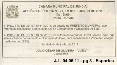 Jornal de Jundiaí - 04/06/2011