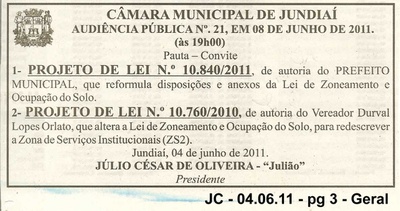 Jornal da Cidade - 04/06/2011