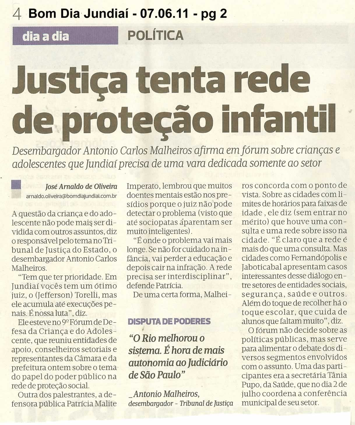 Bom Dia Jundiaí - 07/06/2011