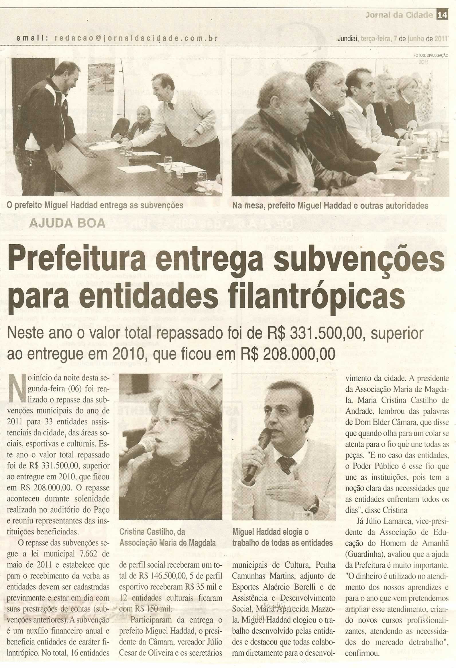 Jornal da Cidade - 07/06/2011
