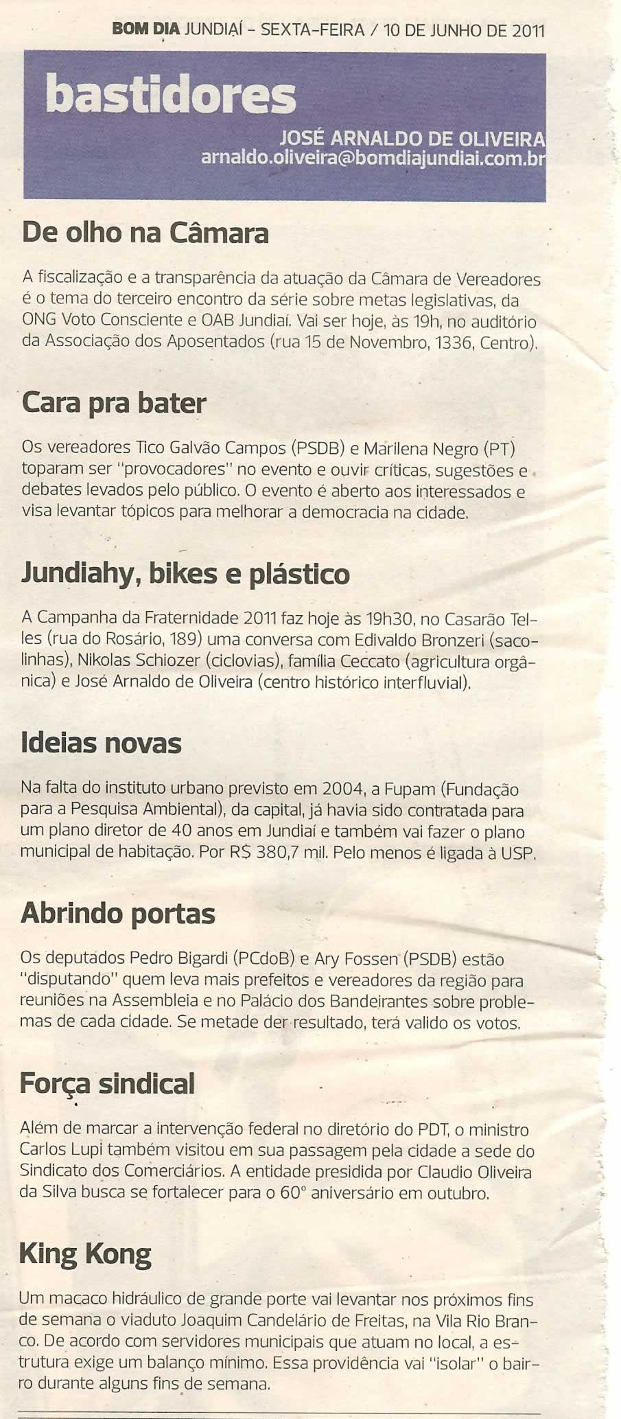 Bom Dia Jundiaí - 10/06/2011
