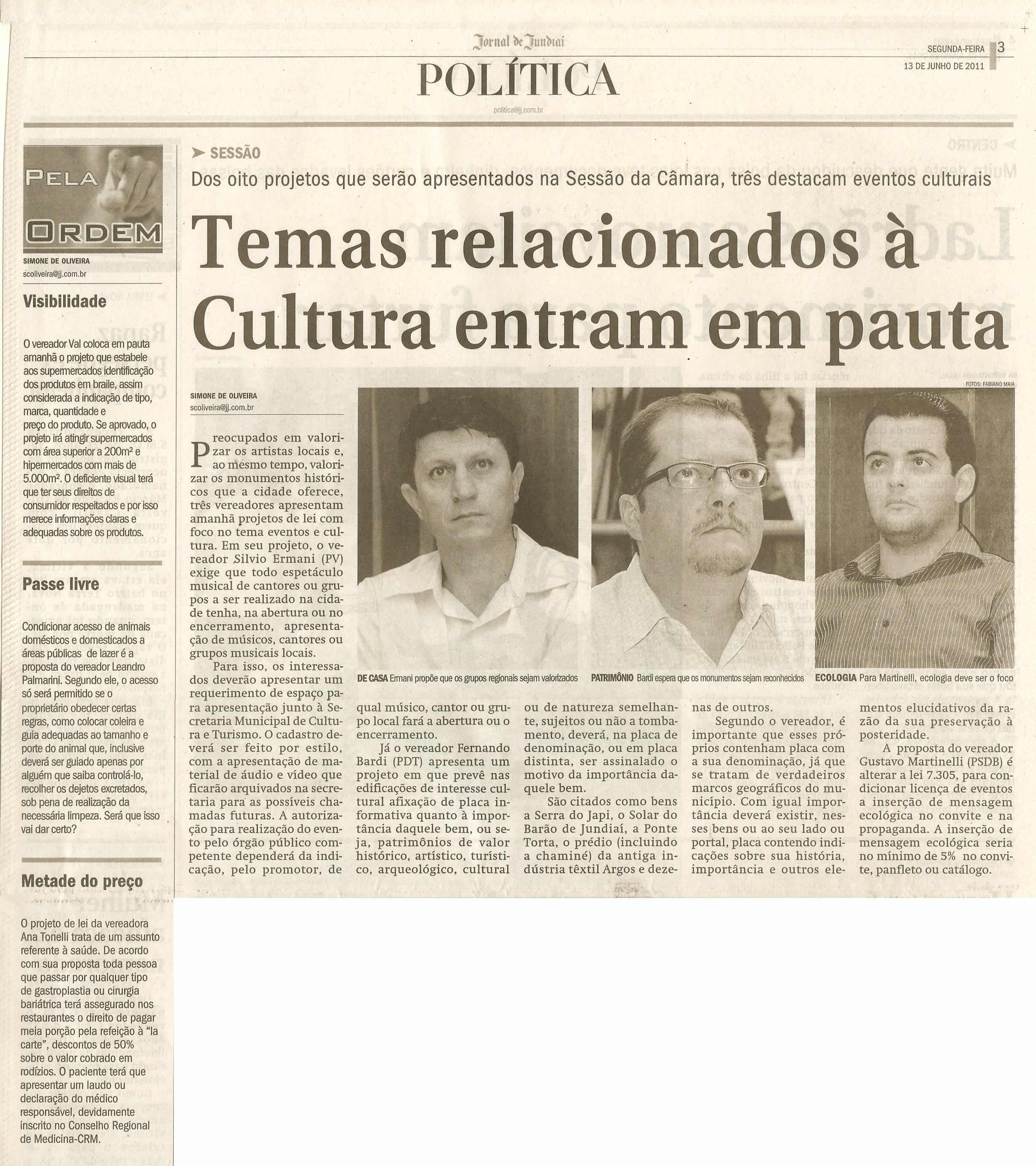 Jornal de Jundiaí - 13/06/2011