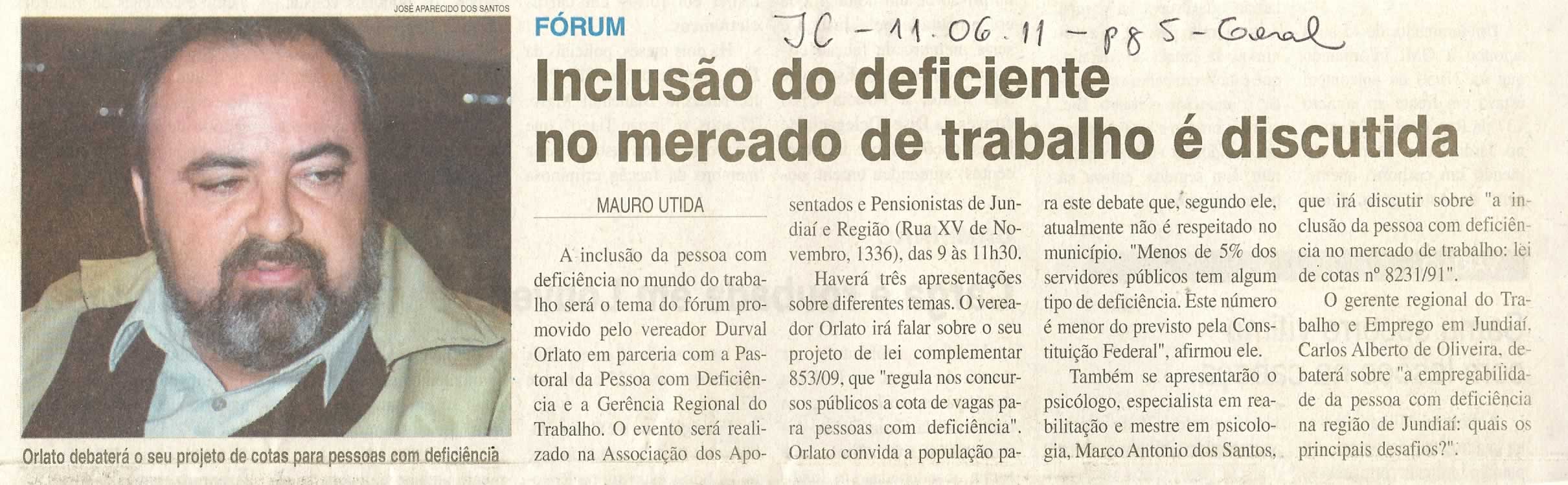 Jornal da Cidade - 11/06/2011