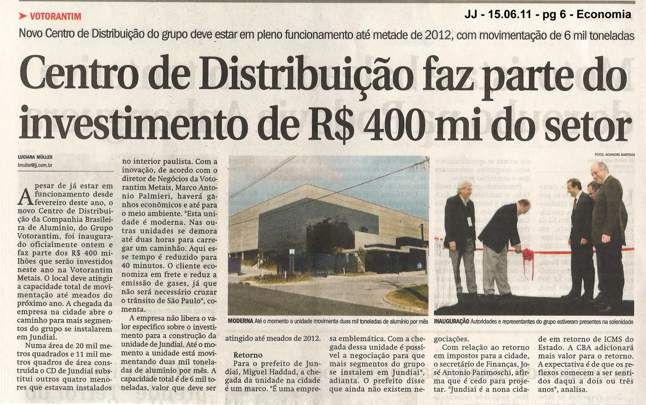 Jornal de Jundiaí - 15/06/2011
