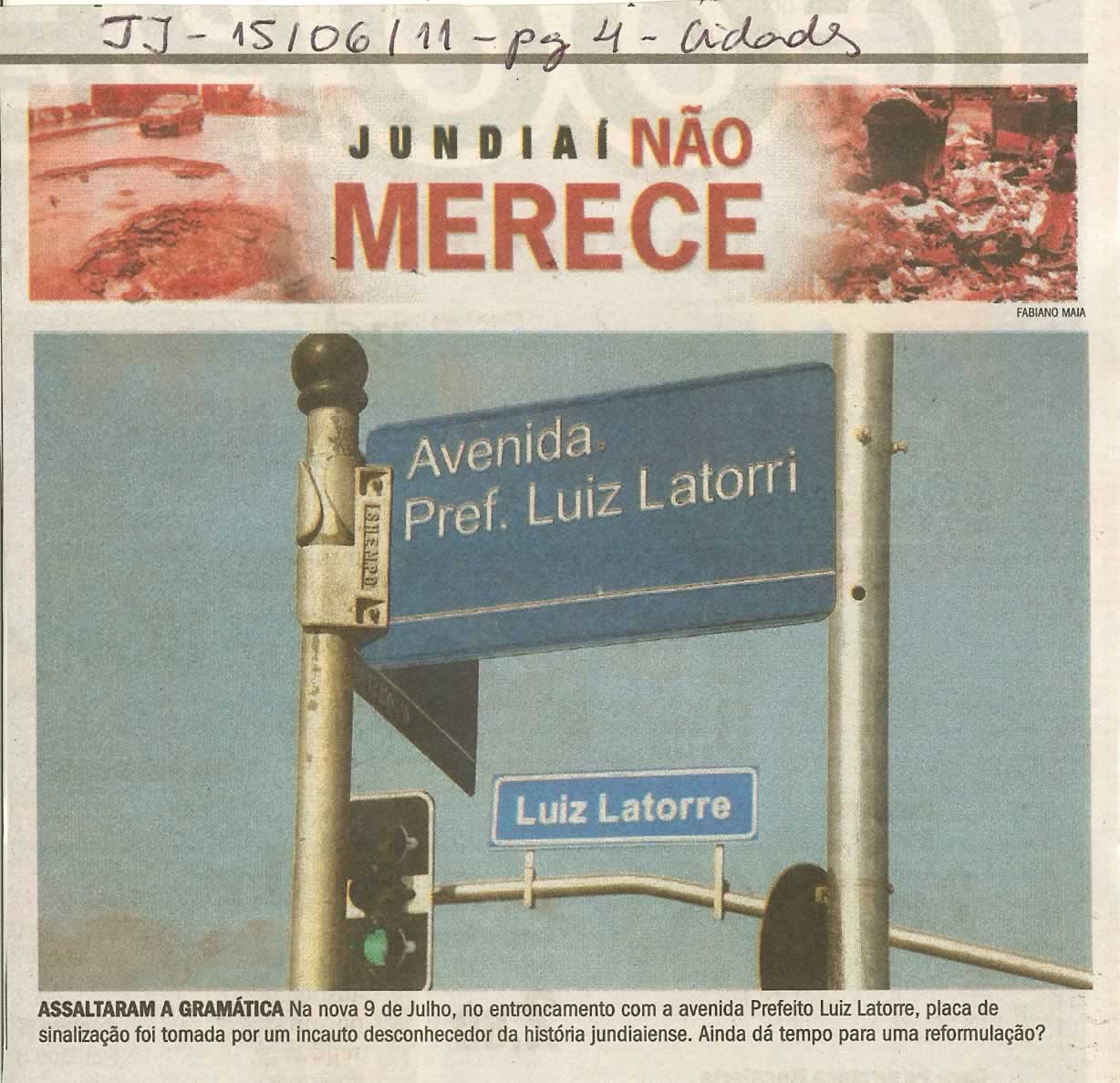 Jornal de Jundiaí - 15/06/2011