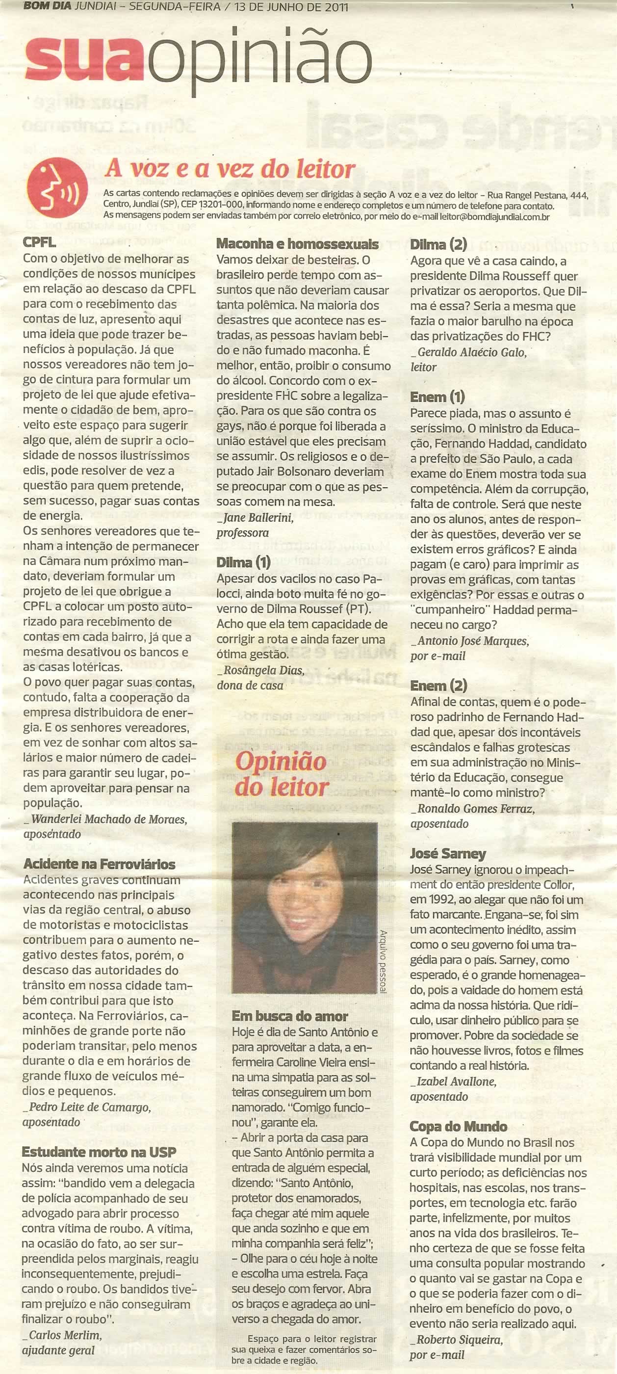 Bom Dia Jundiaí - 13/06/2011