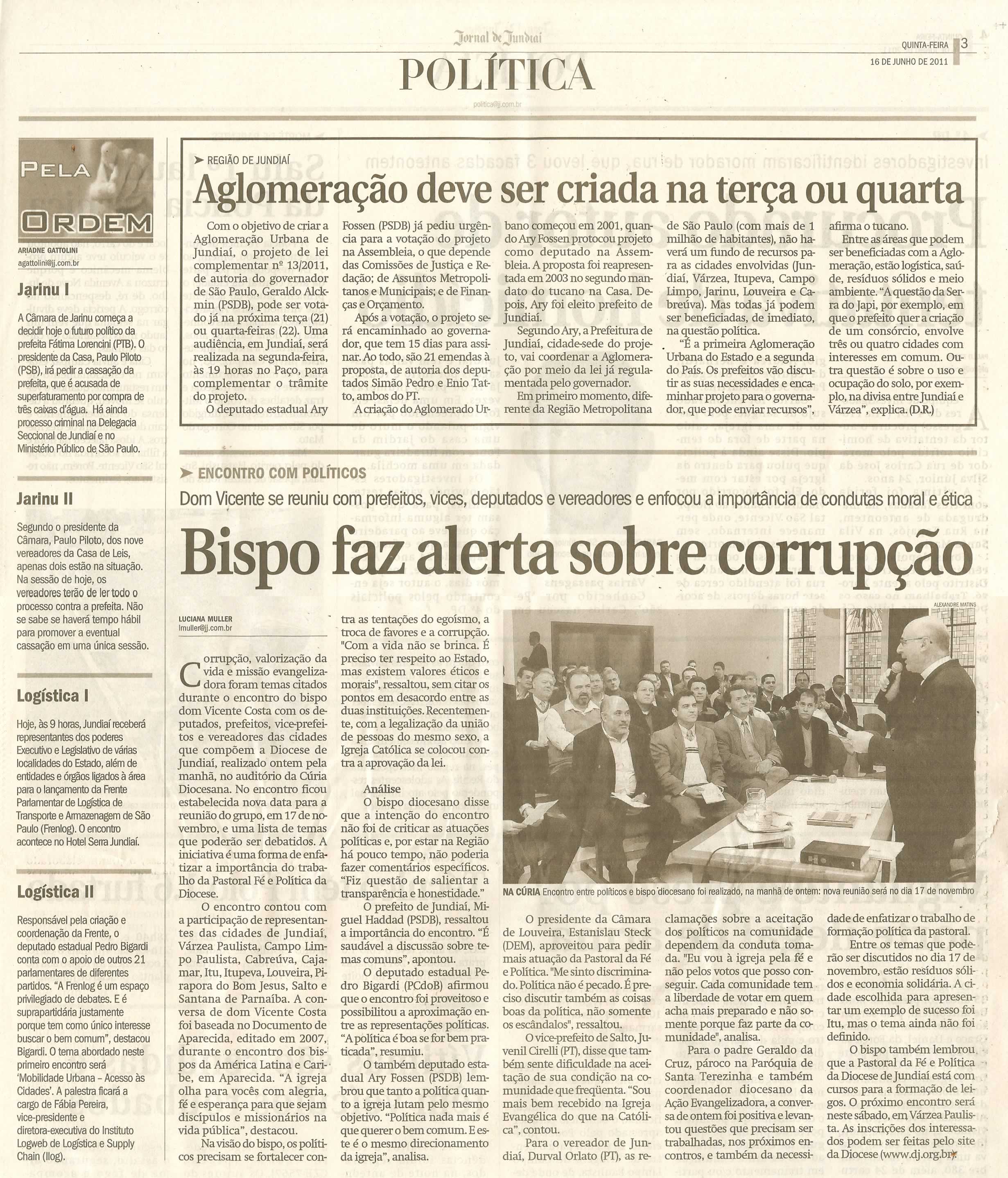 Jornal de Jundiaí - 16/06/2011