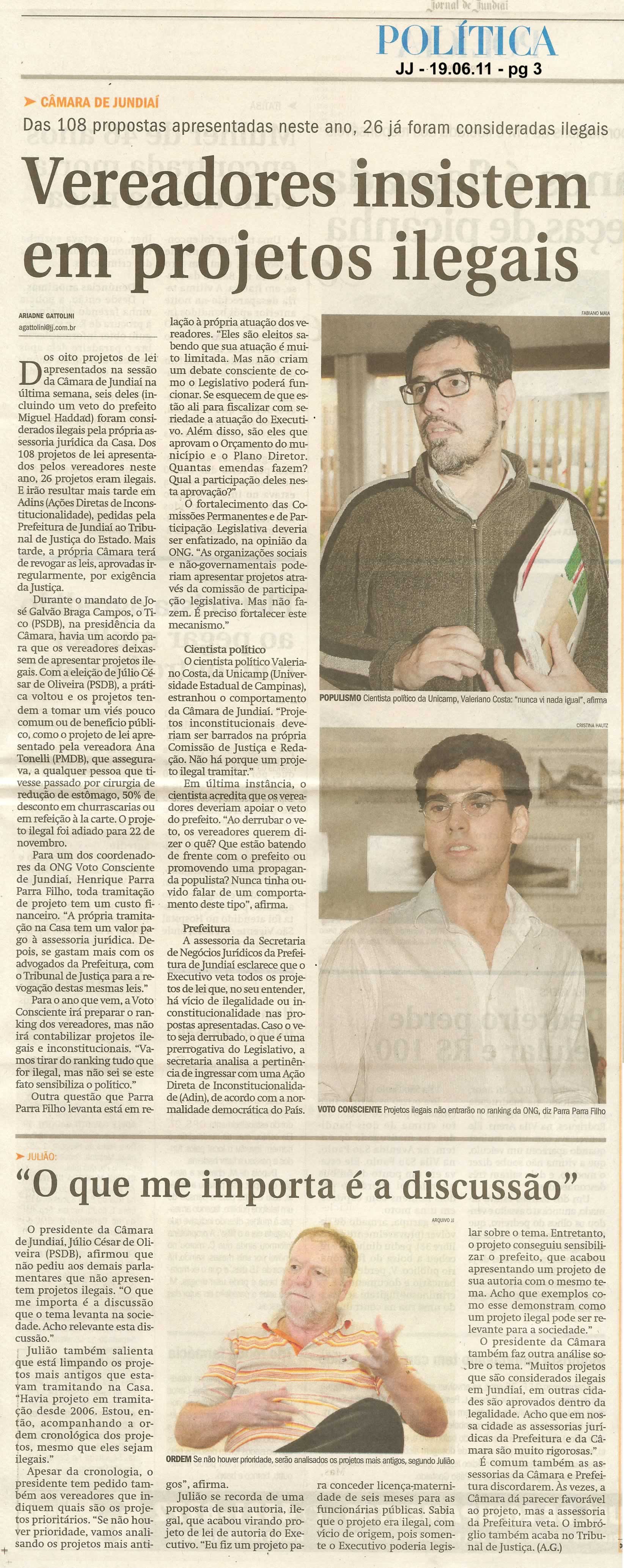 Jornal de Jundiaí - 19/06/2011