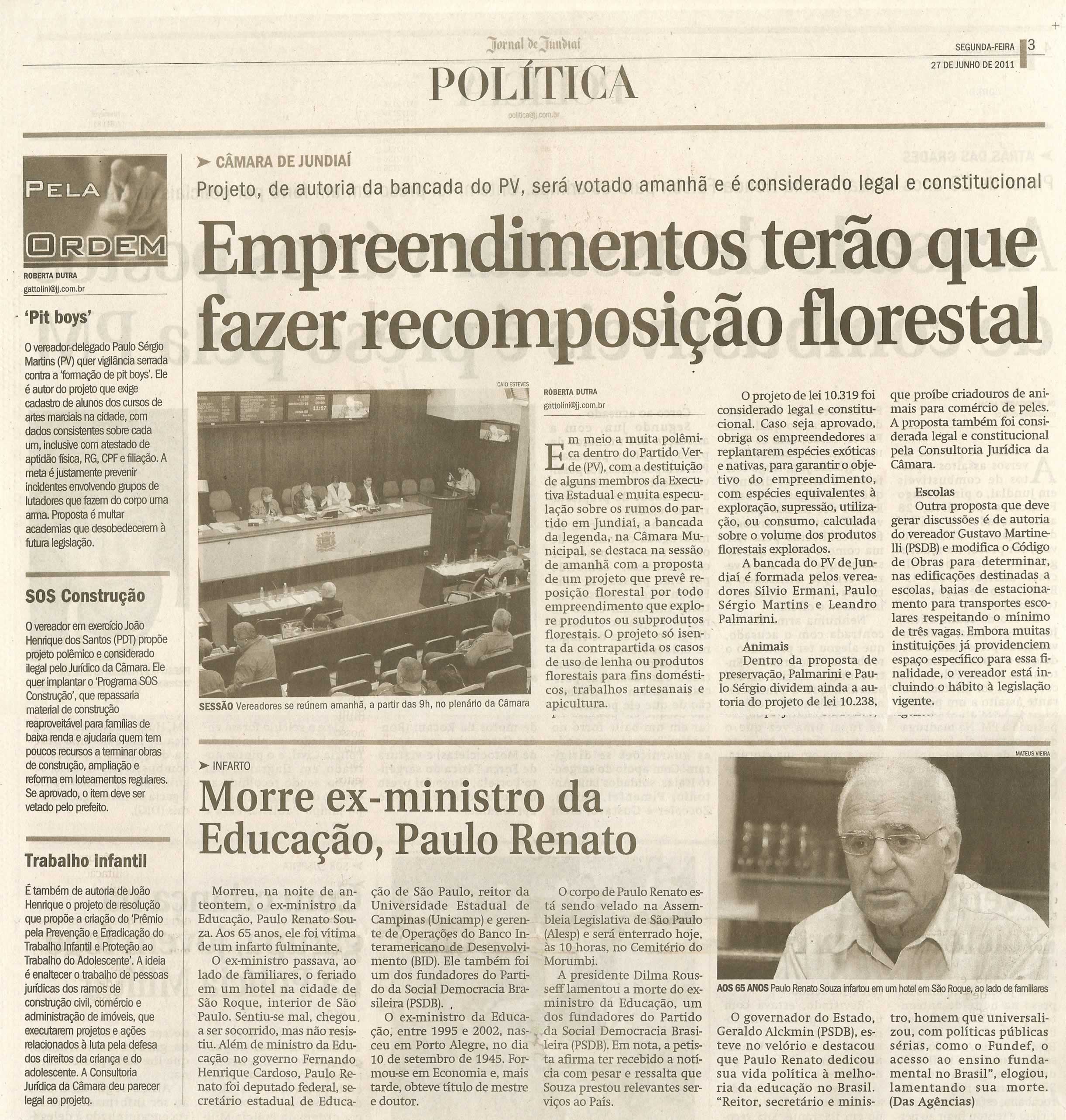 Jornal de Jundiaí - 27/06/2011
