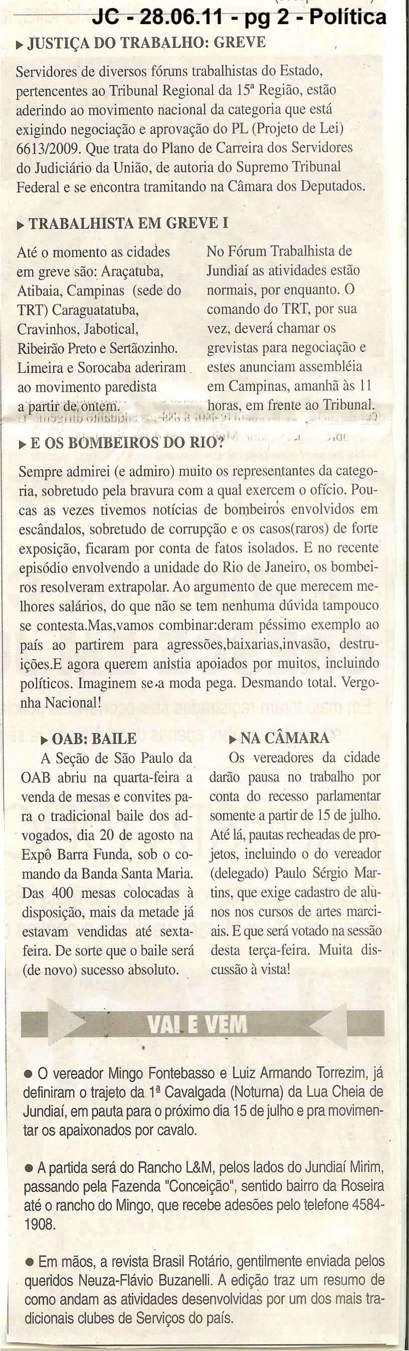 Jornal da Cidade - 28/06/2011