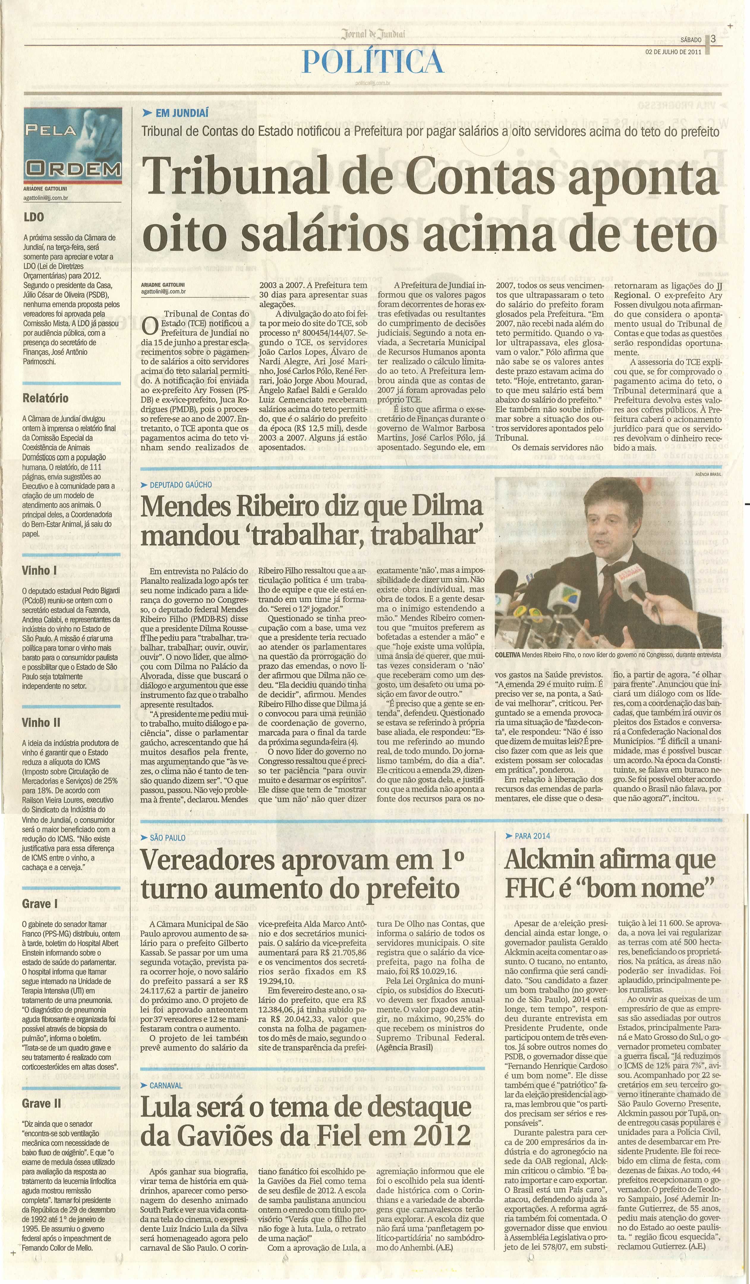 Jornal de Jundiaí - 02/07/2011