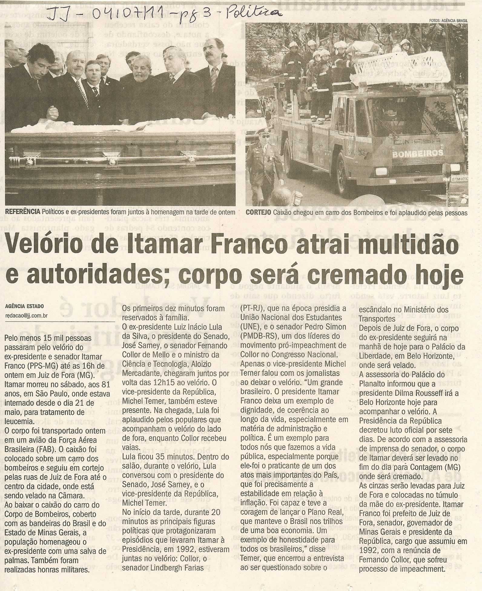 Jornal de Jundiaí - 04/07/2011
