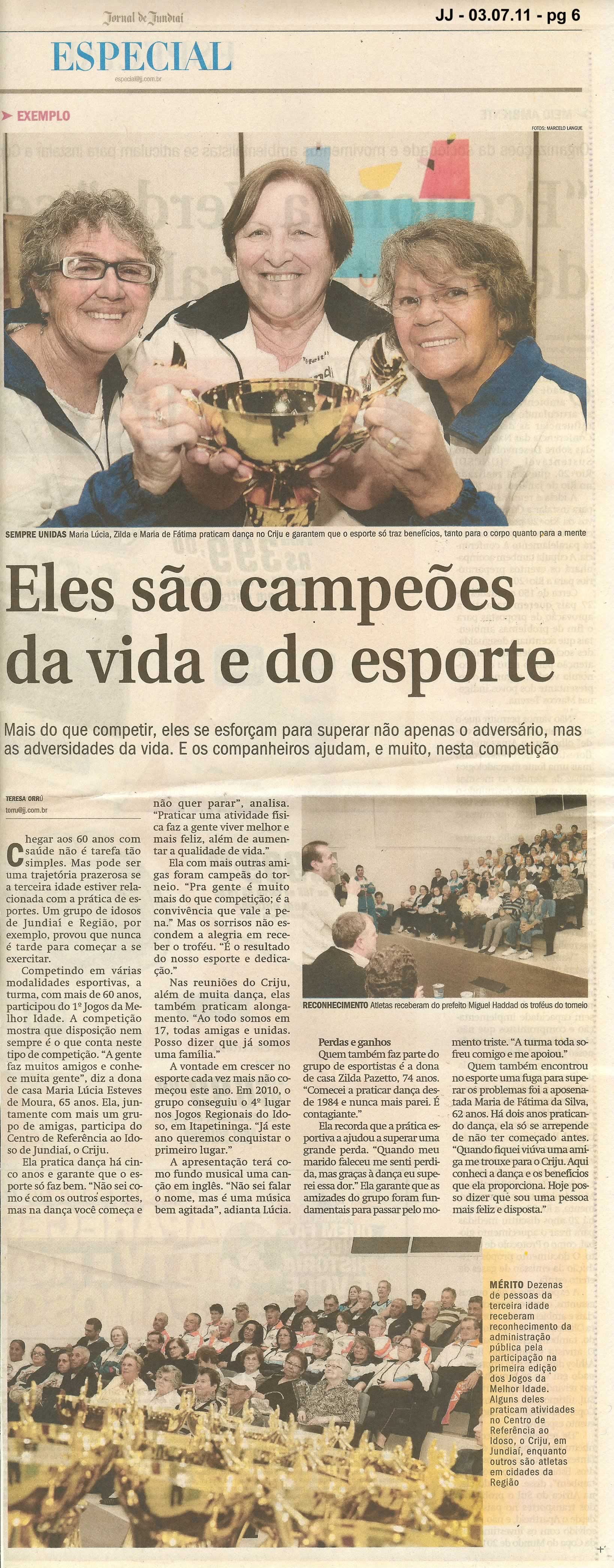 Jornal de Jundiaí - 03/07/2011