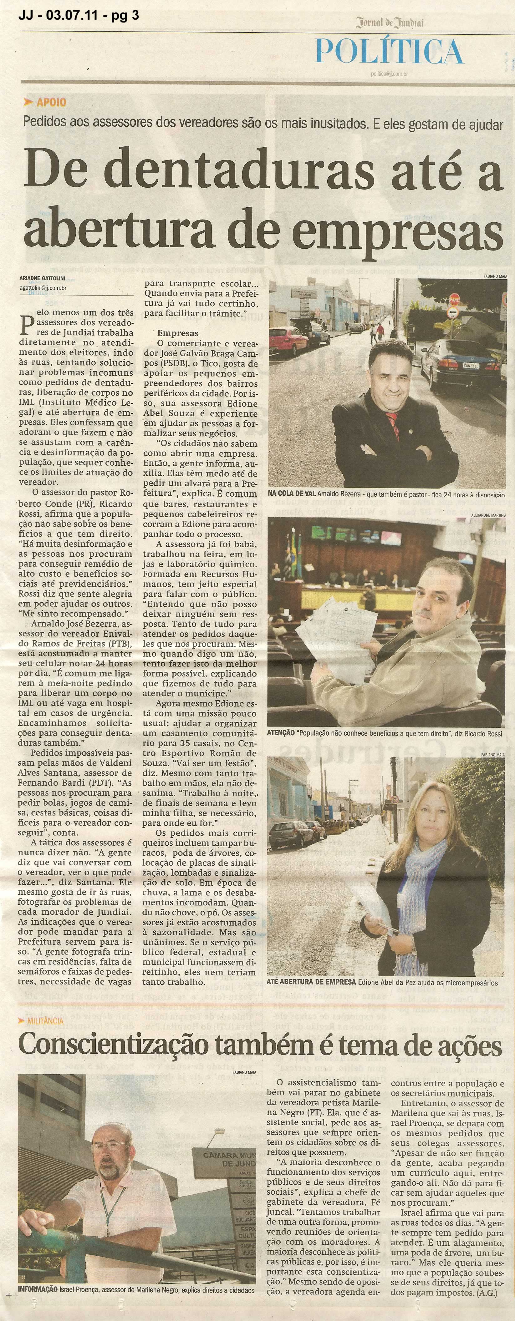 Jornal de Jundiaí - 03/07/2011