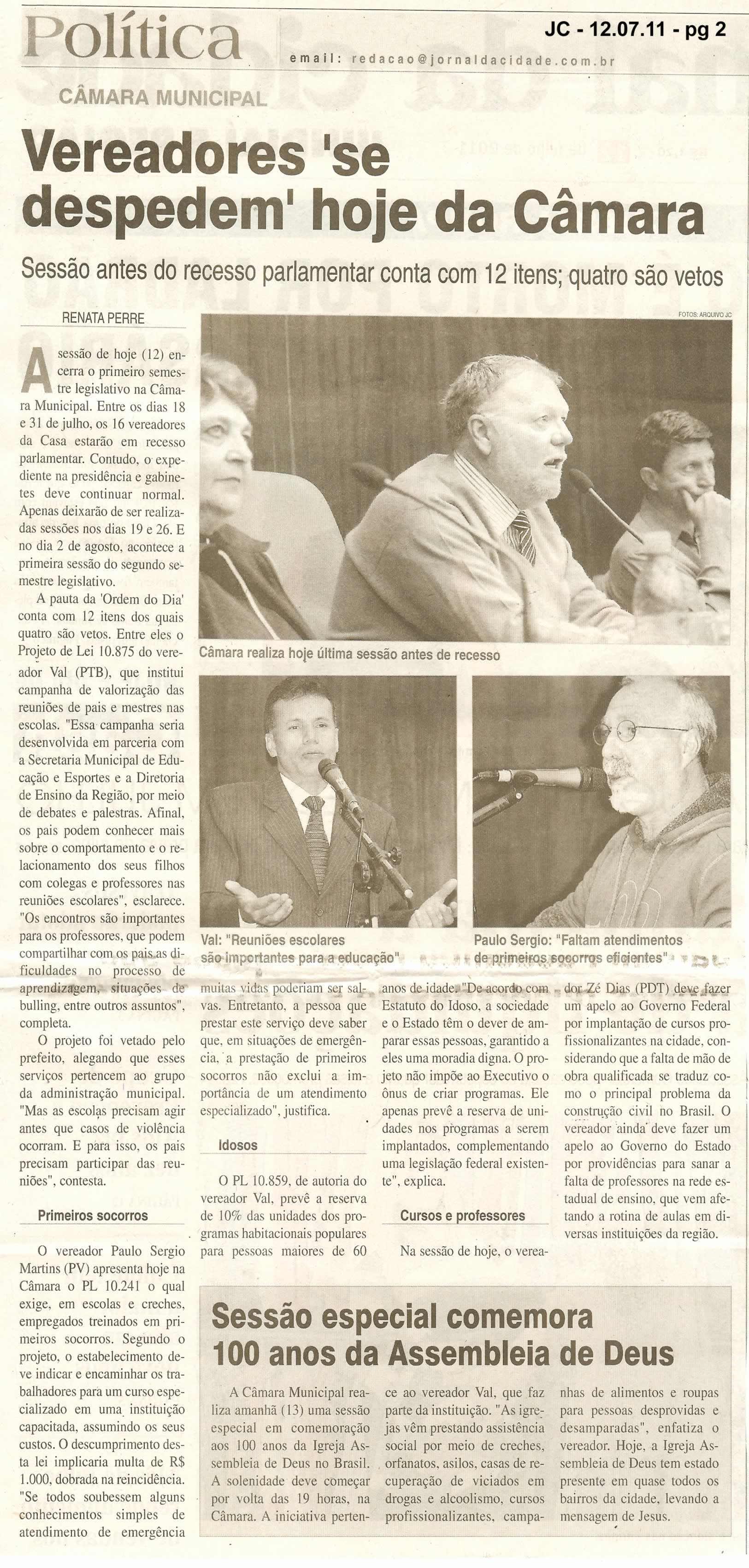 Jornal da Cidade - 12/07/2011