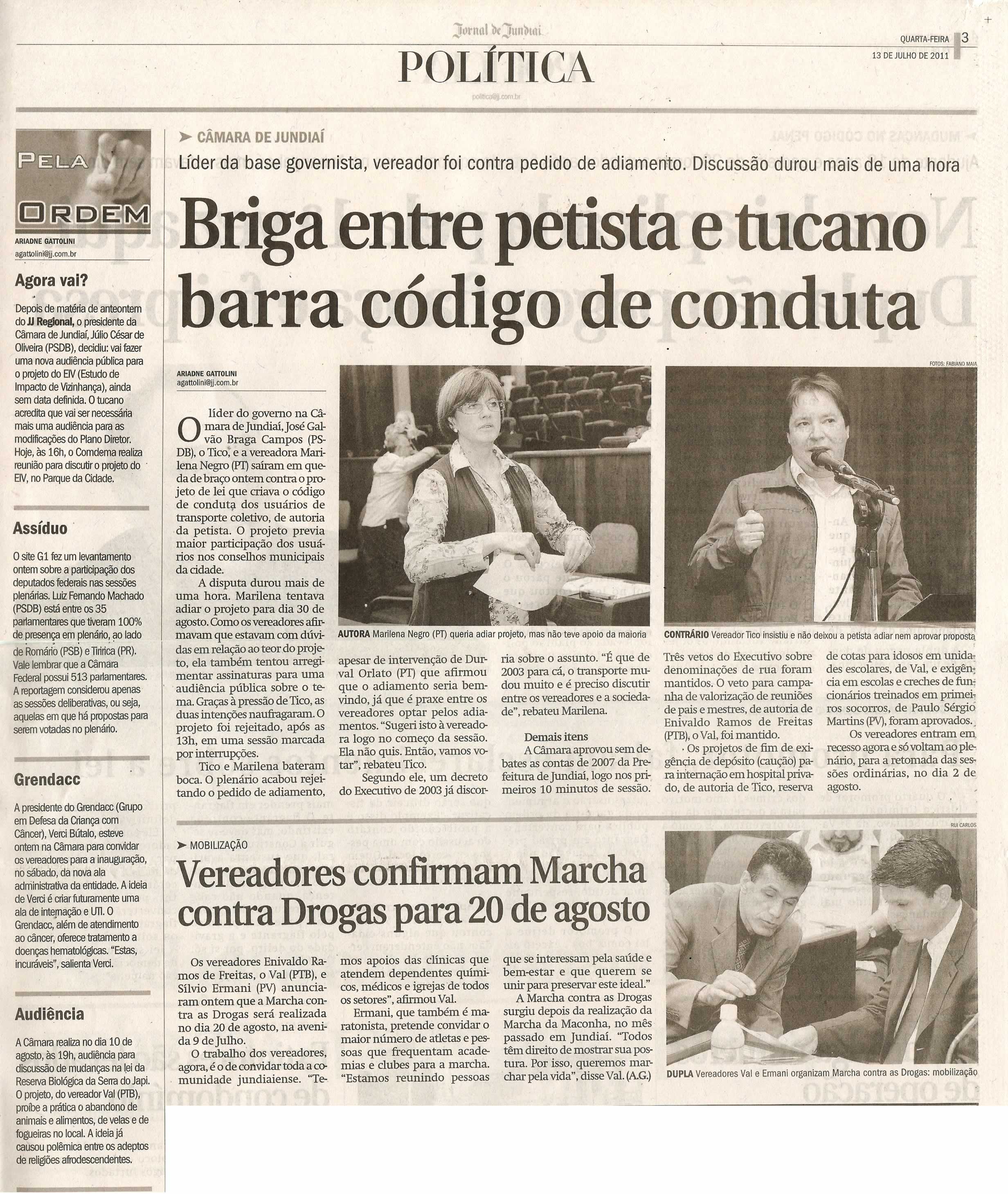Jornal de Jundiaí - 13/07/2011