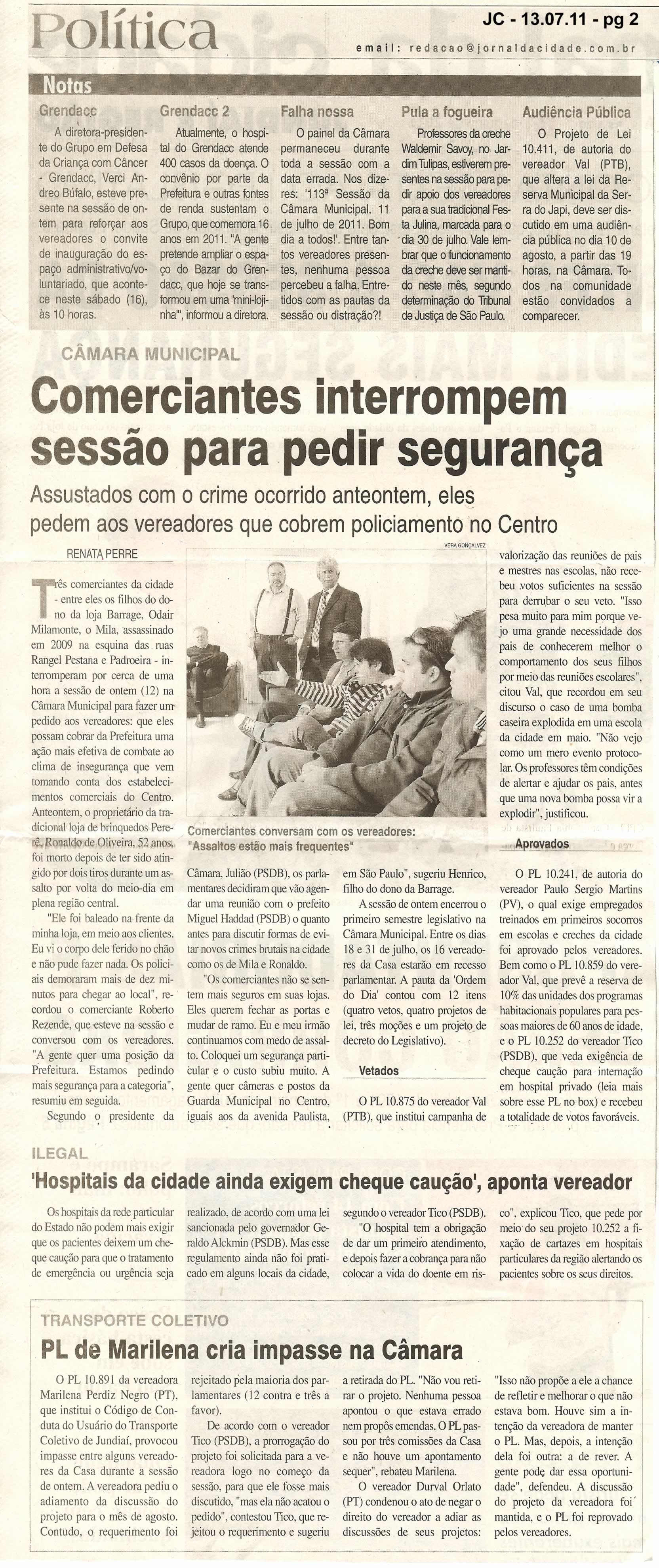 Jornal da Cidade - 13/07/2011