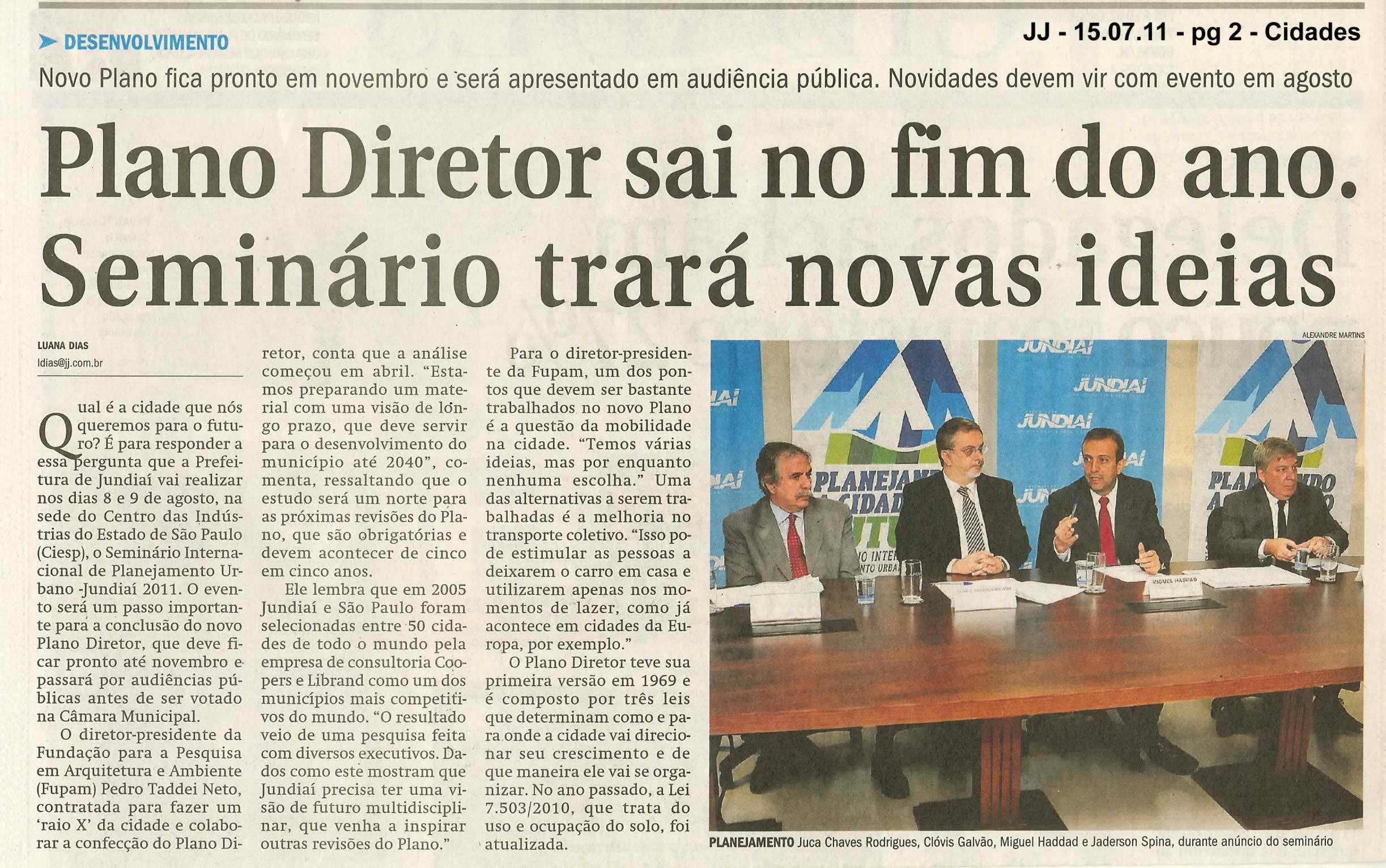 Jornal de Jundiaí - 15/07/2011