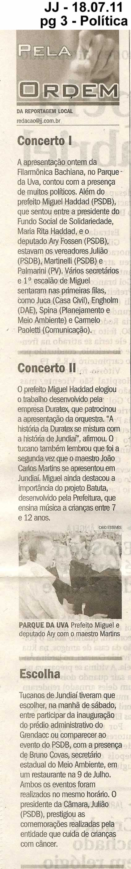 Jornal de Jundiaí - 18/07/2011