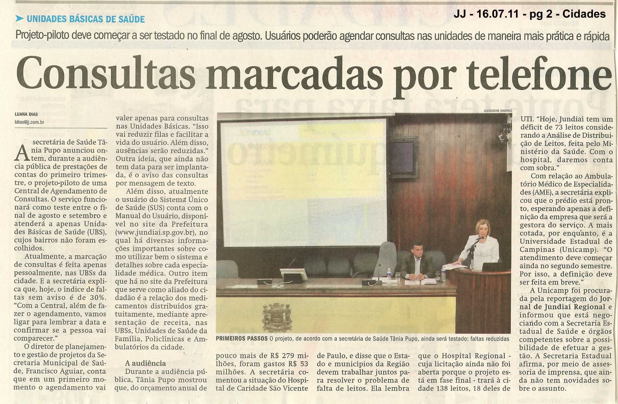 Jornal de Jundiaí - 16/07/2011