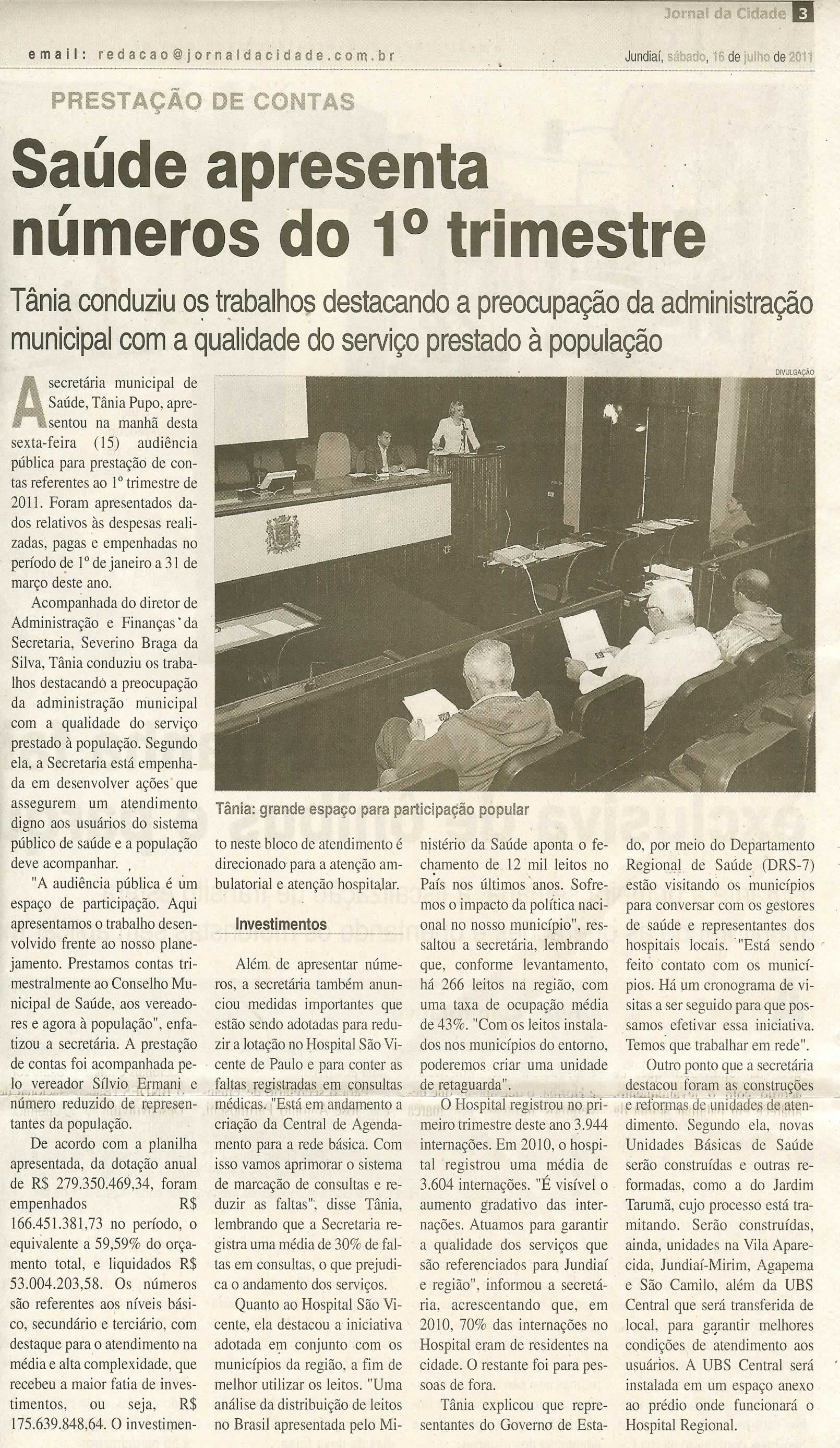 Jornal da Cidade - 16/07/2011