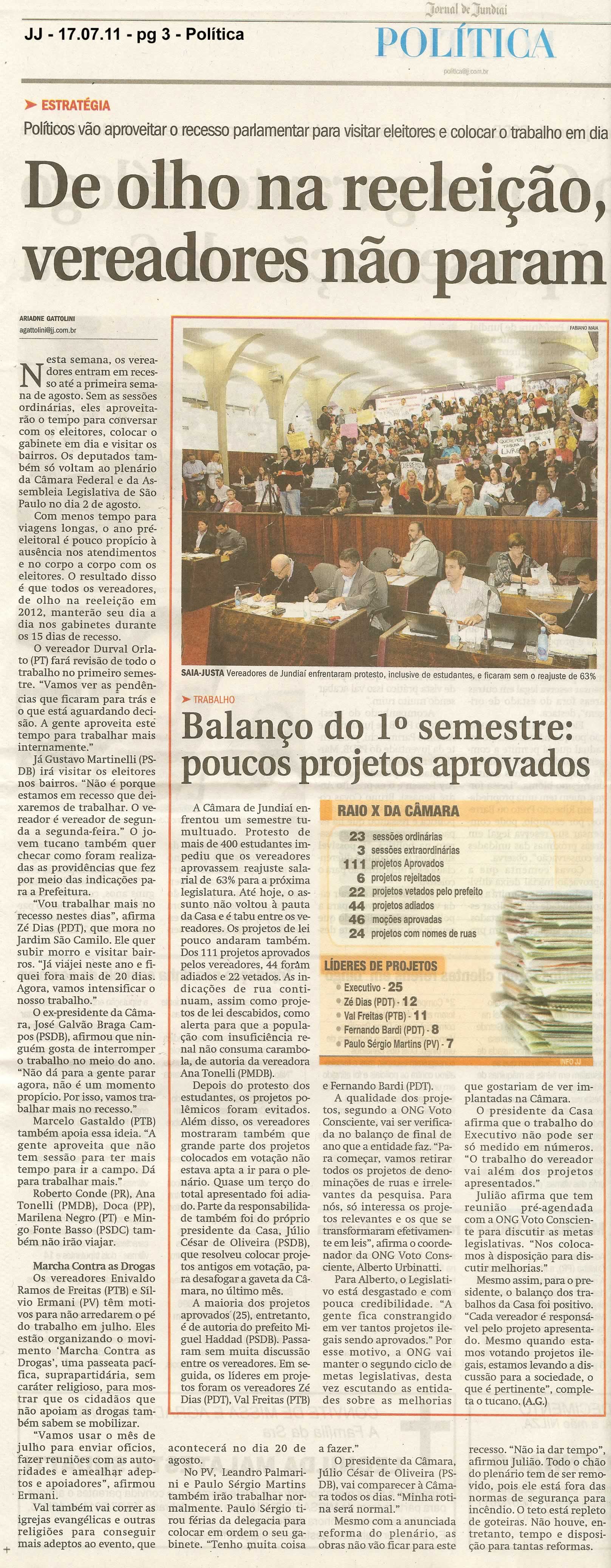 Jornal de Jundiaí - 17/07/2011