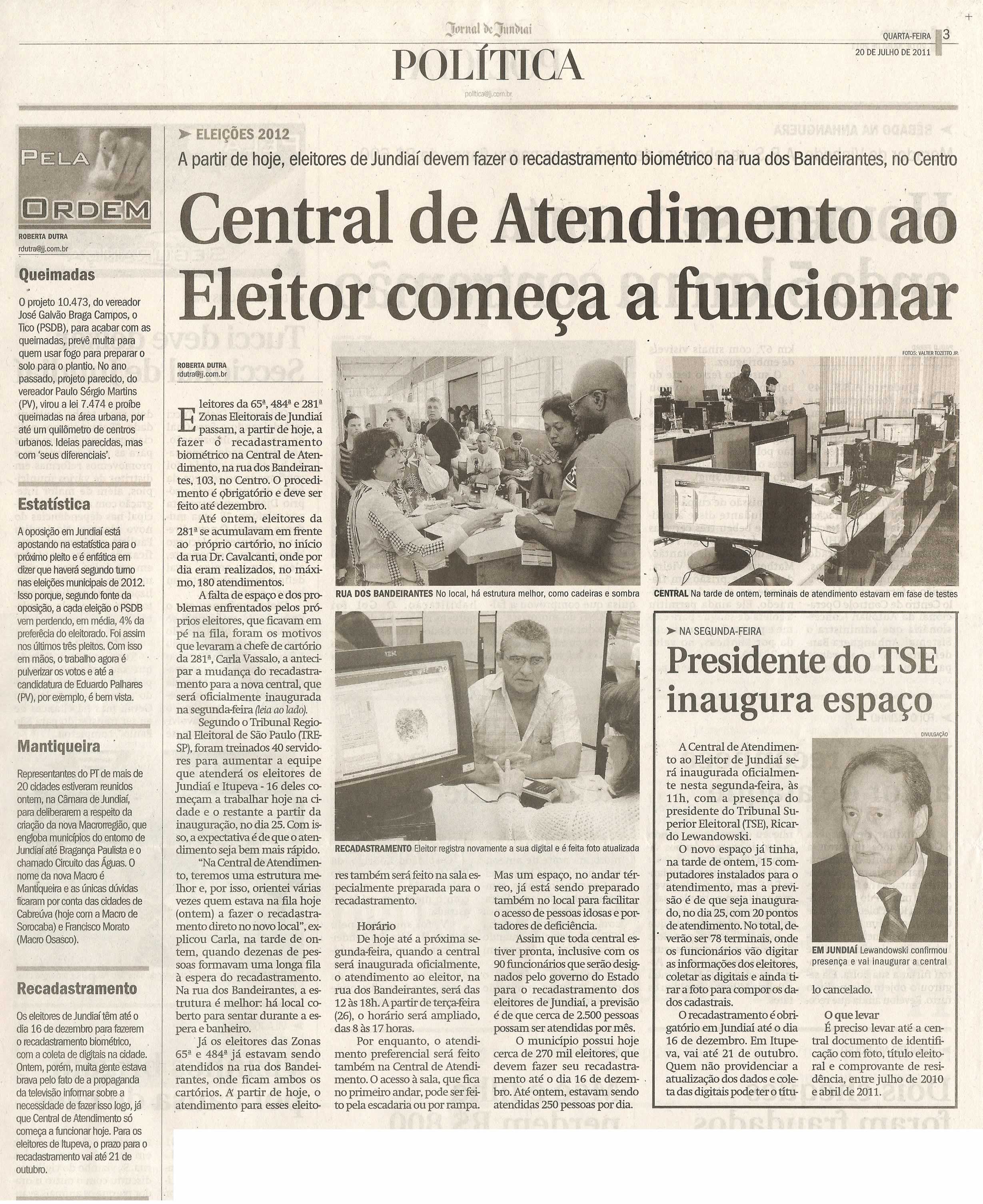 Jornal de Jundiaí - 20/07/2011