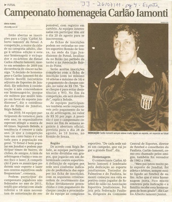 Jornal de Jundiaí - 26/07/2011