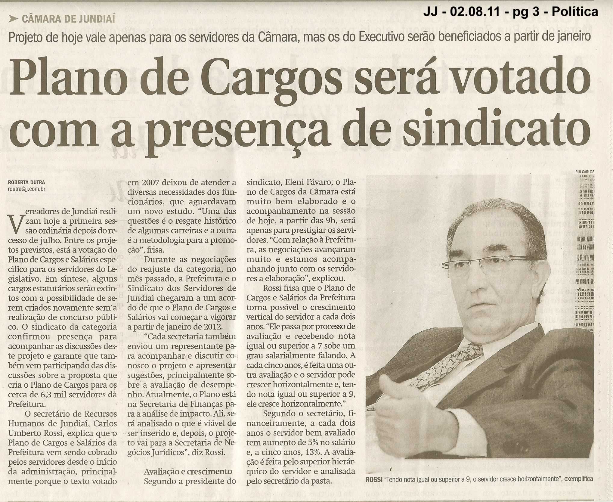 Jornal de Jundiaí - 02/08/2011