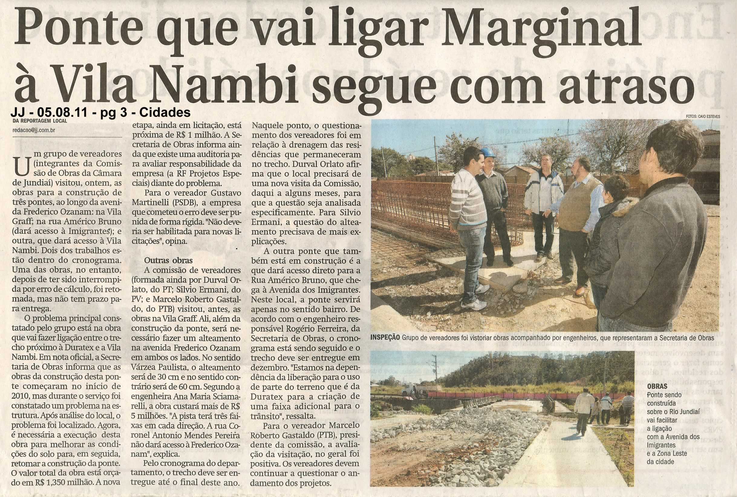 Jornal de Jundiaí - 05/08/2011