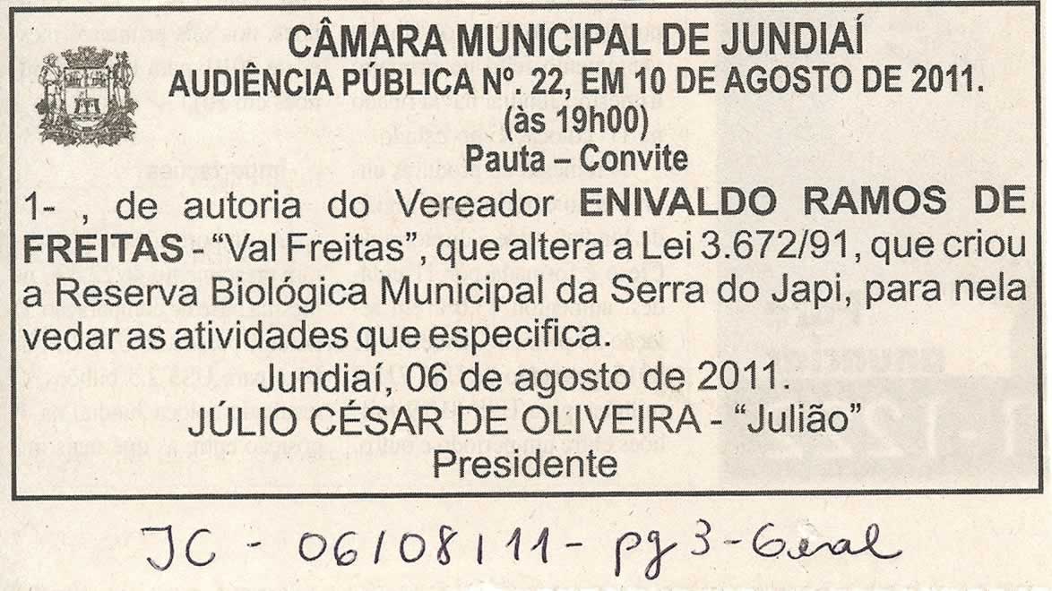 Jornal da Cidade - 06/08/2011
