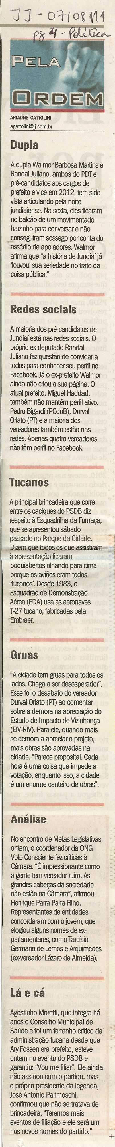 Jornal de Jundiaí - 07/08/2011