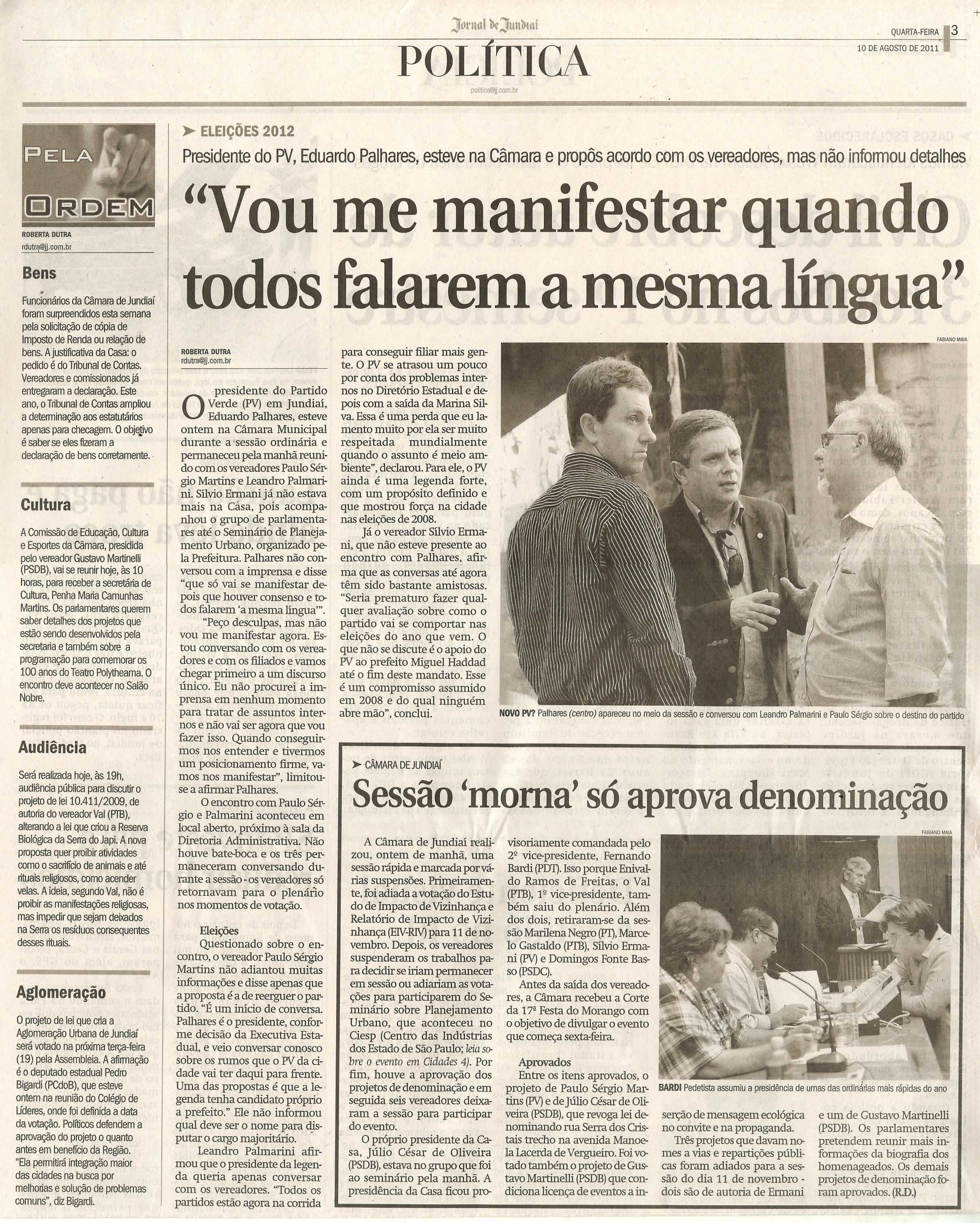 Jornal de Jundiaí - 10/08/2011
