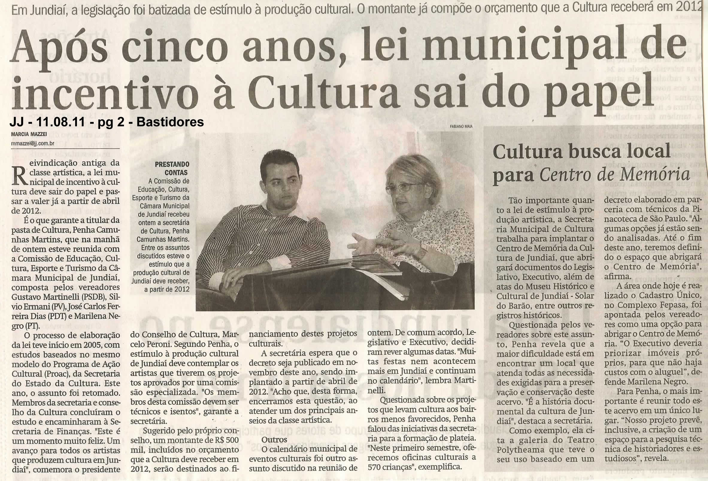 Jornal de Jundiaí - 11/08/2011