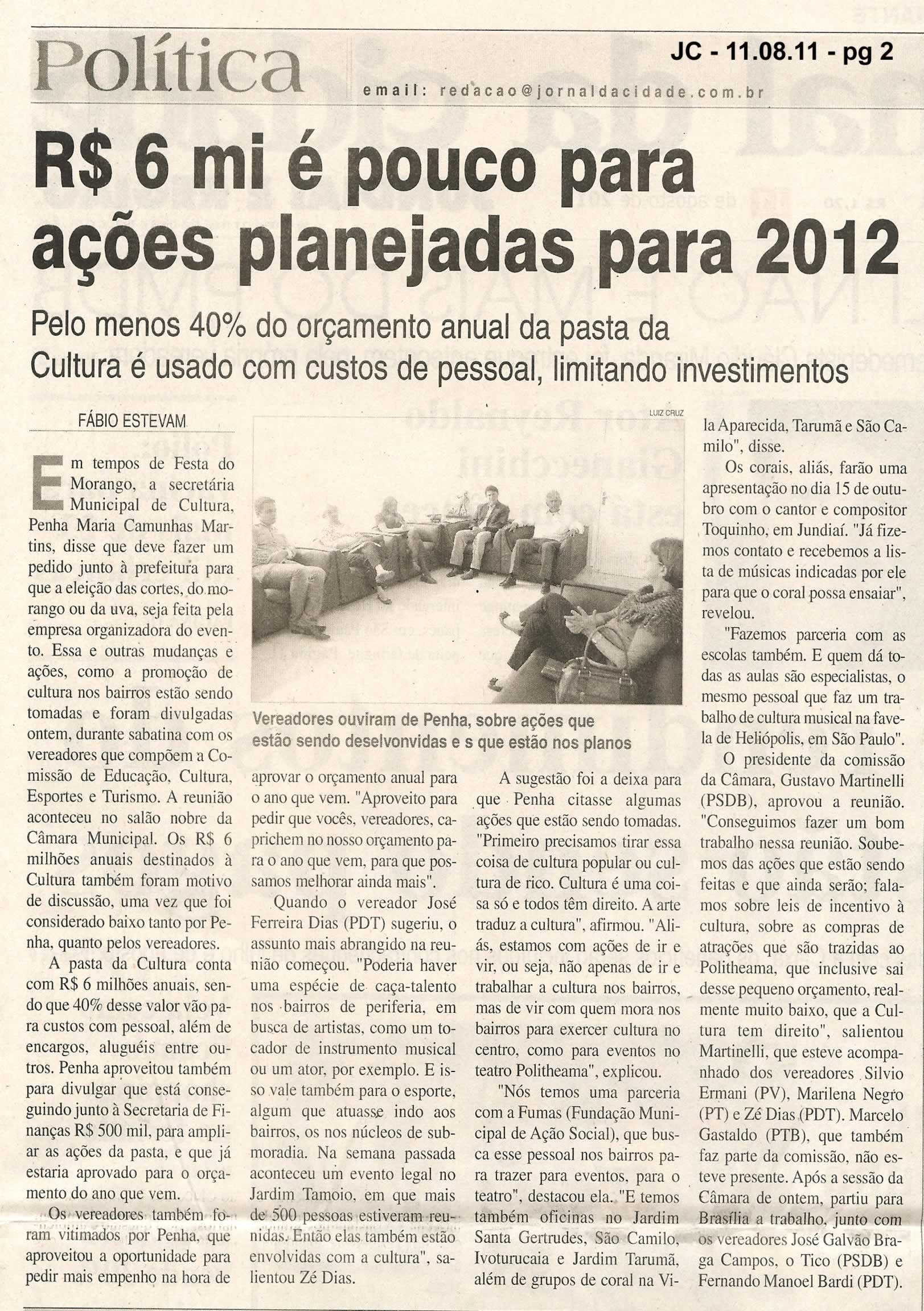 Jornal da Cidade - 11/08/2011