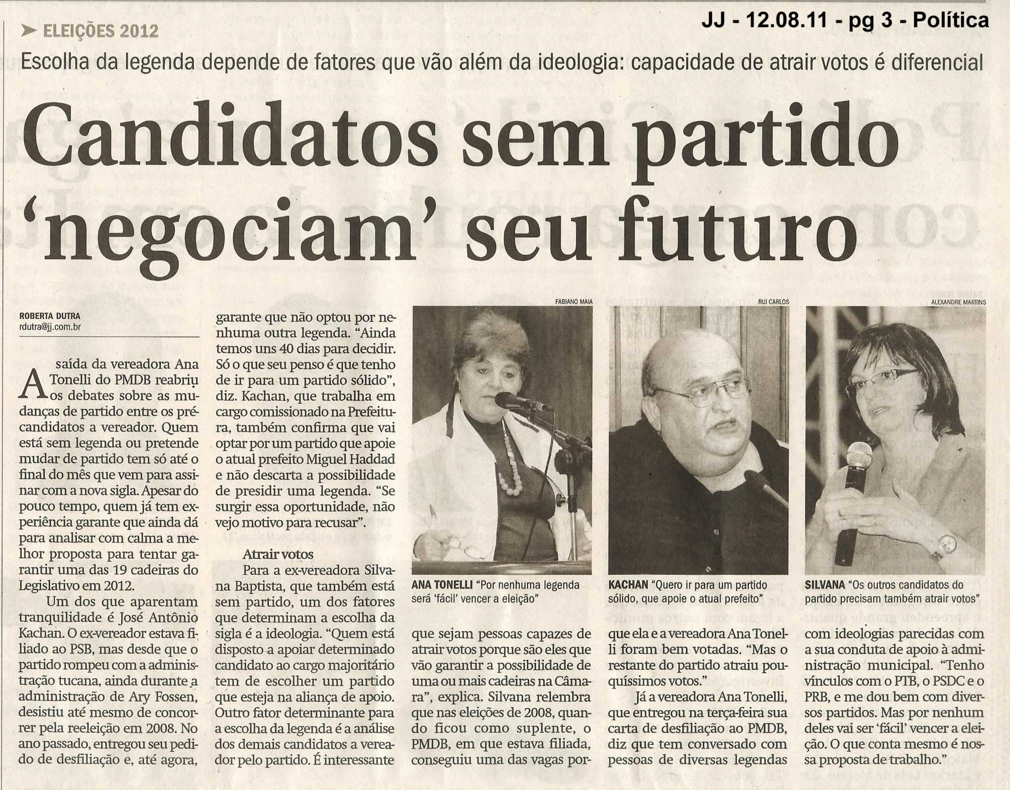 Jornal de Jundiaí - 12/08/2011