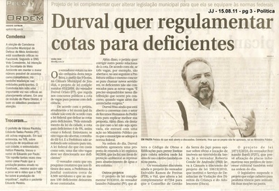 Jornal de Jundiaí - 15/08/2011