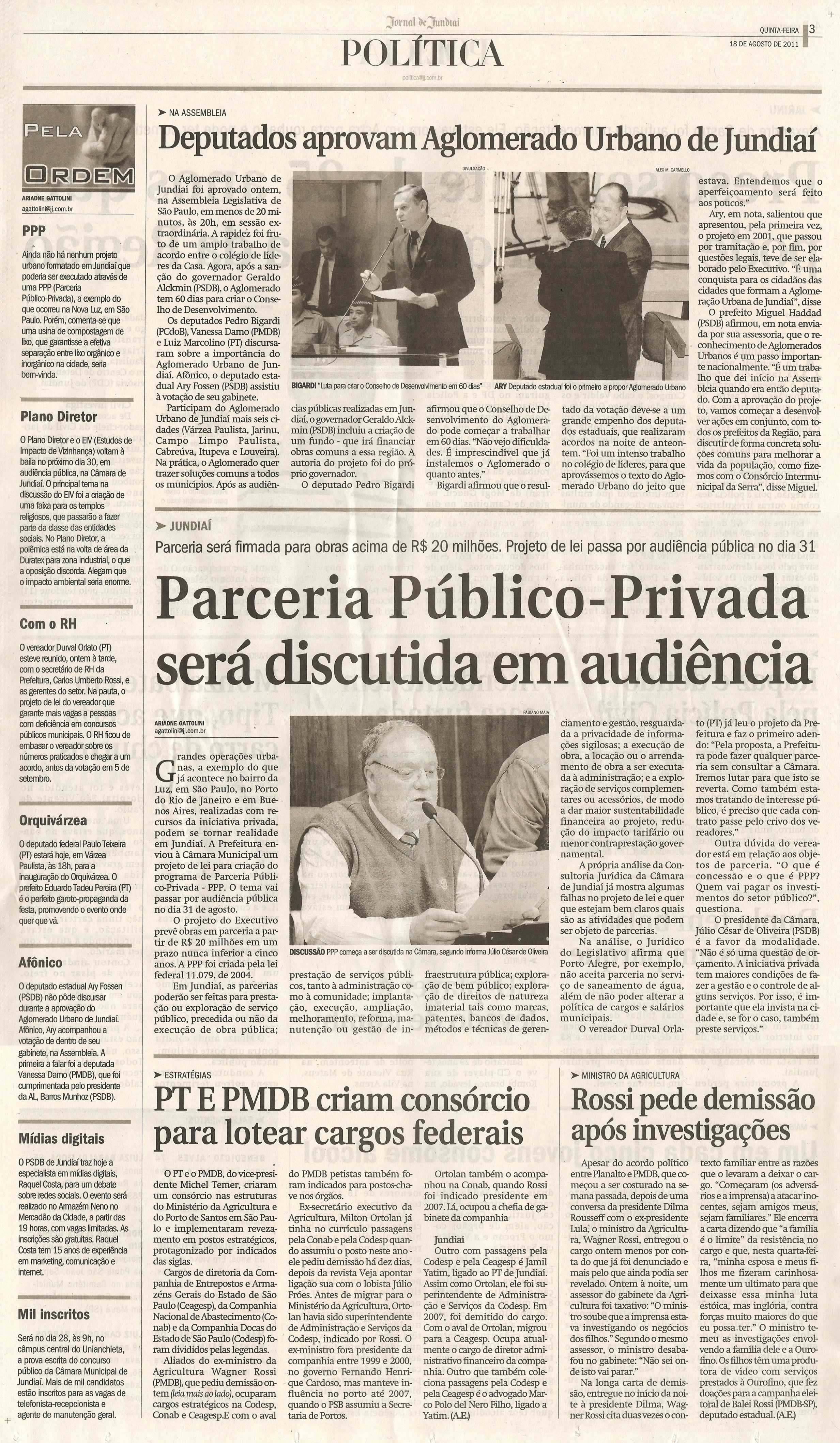 Jornal de Jundiaí - 18/08/2011