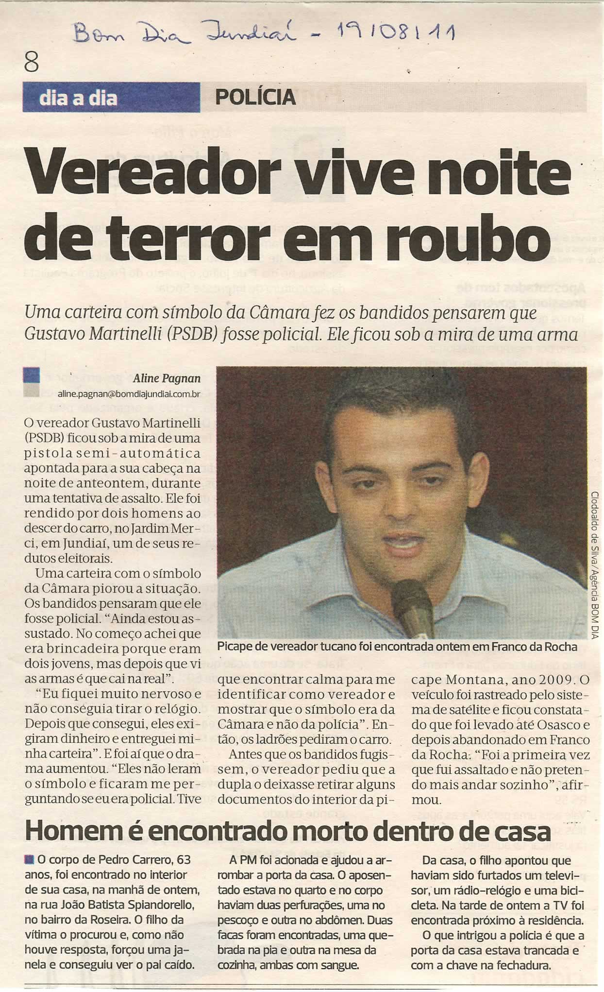 Bom Dia Jundiaí - 19/08/2011