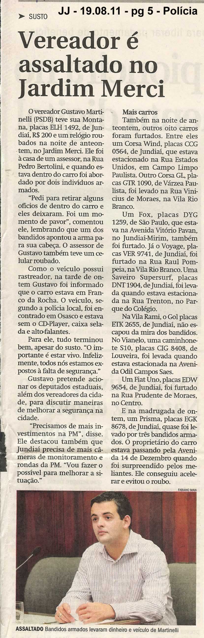Jornal de Jundiaí - 19/08/2011