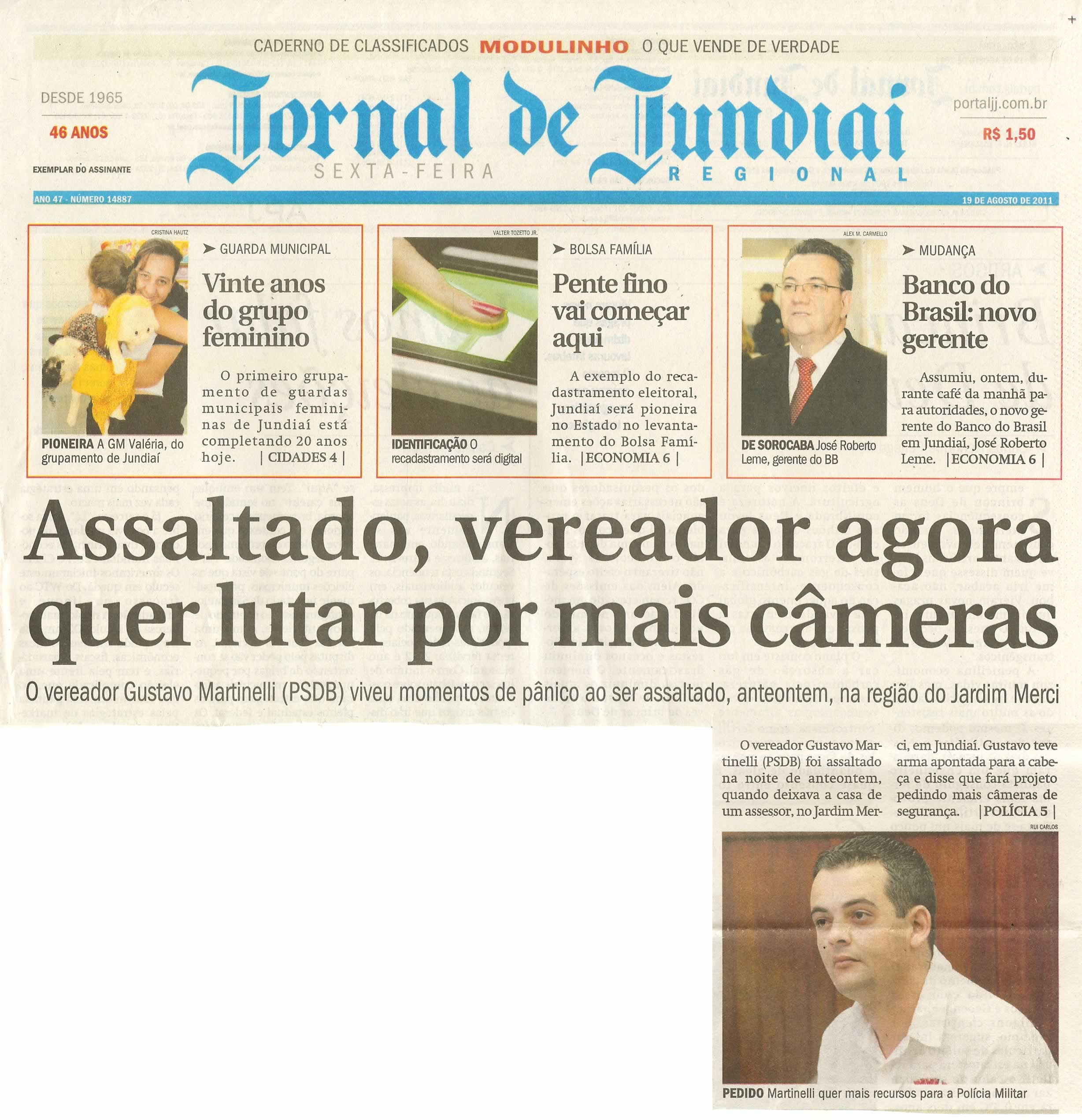 Jornal de Jundiaí - 19/08/2011