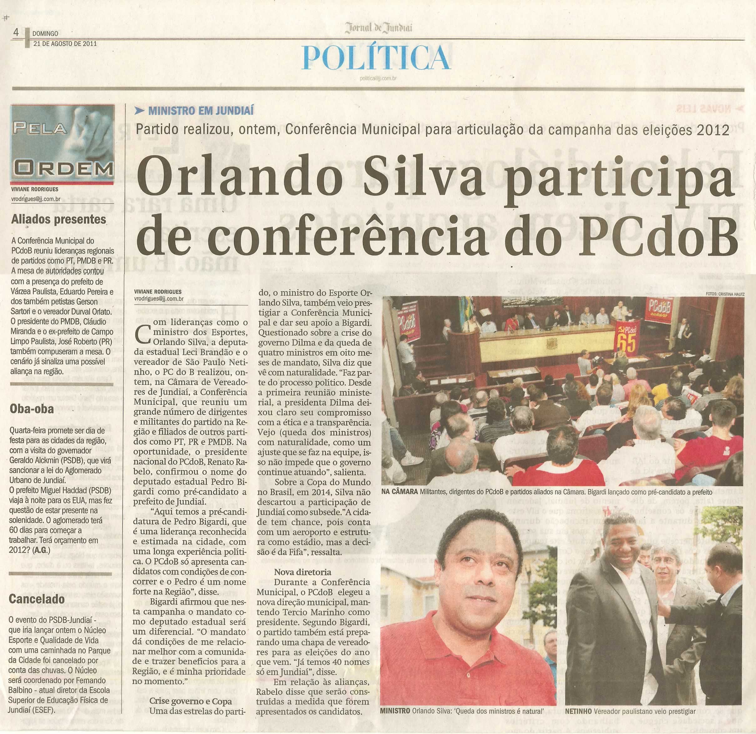 Jornal de Jundiaí - 21/08/2011