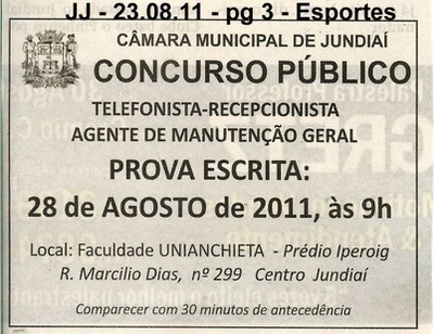 Jornal de Jundiaí - 23/08/2011