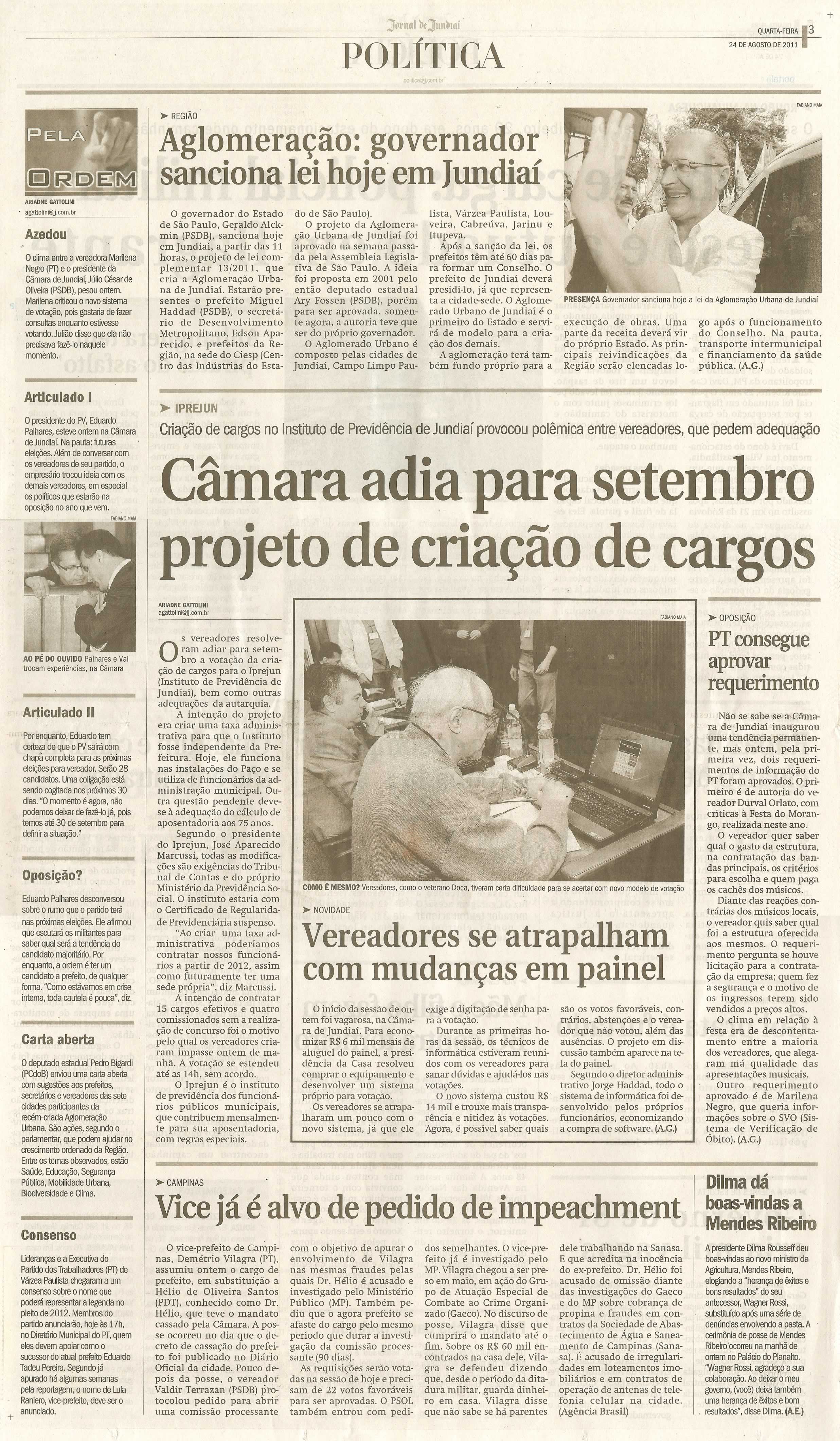 Jornal de Jundiaí - 24/08/2011