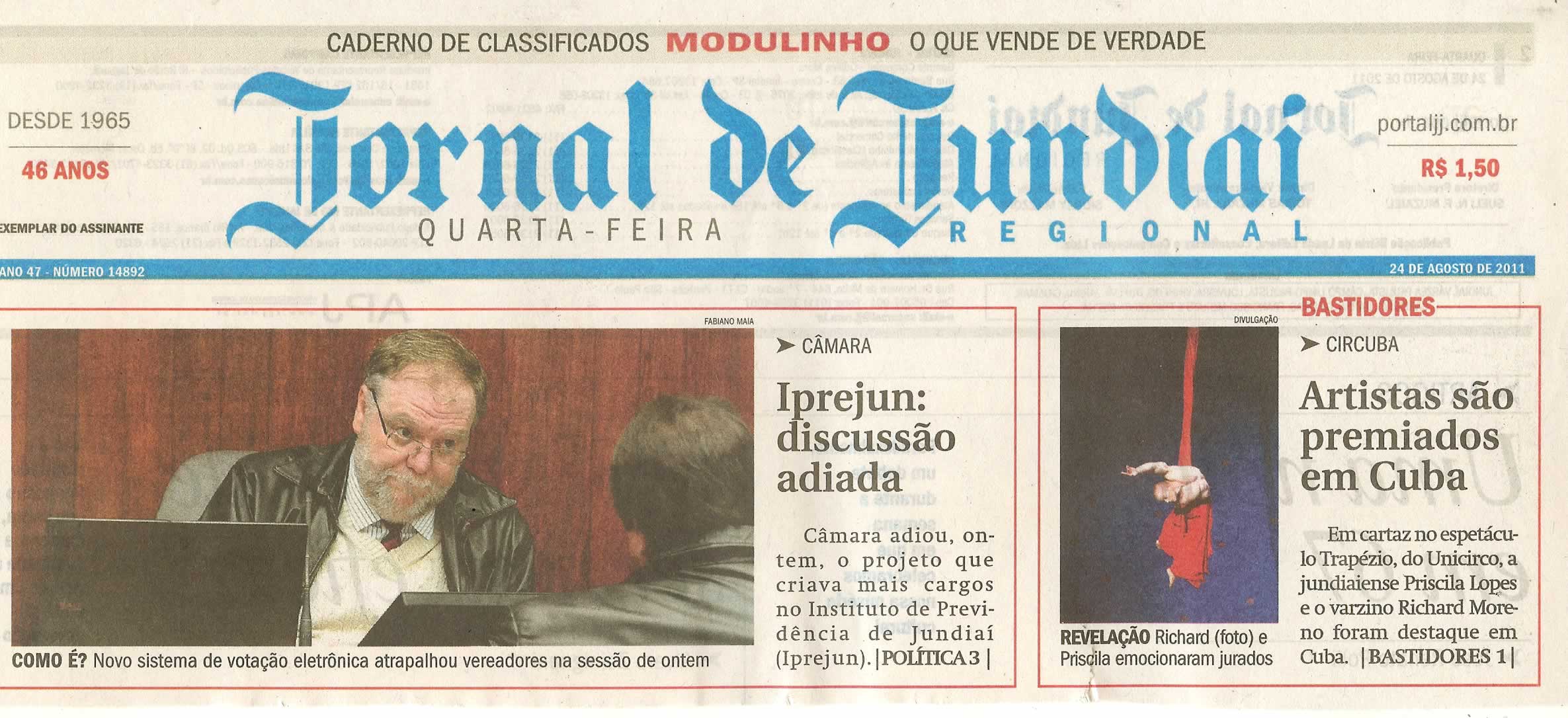 Jornal de Jundiaí - 24/08/2011