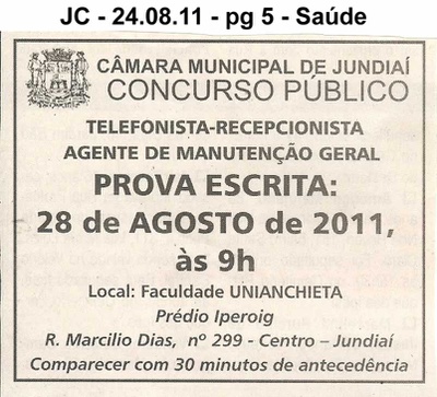Jornal da Cidade - 24/08/2011