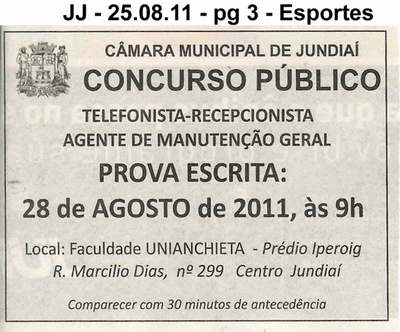 Jornal de Jundiaí - 25/08/2011