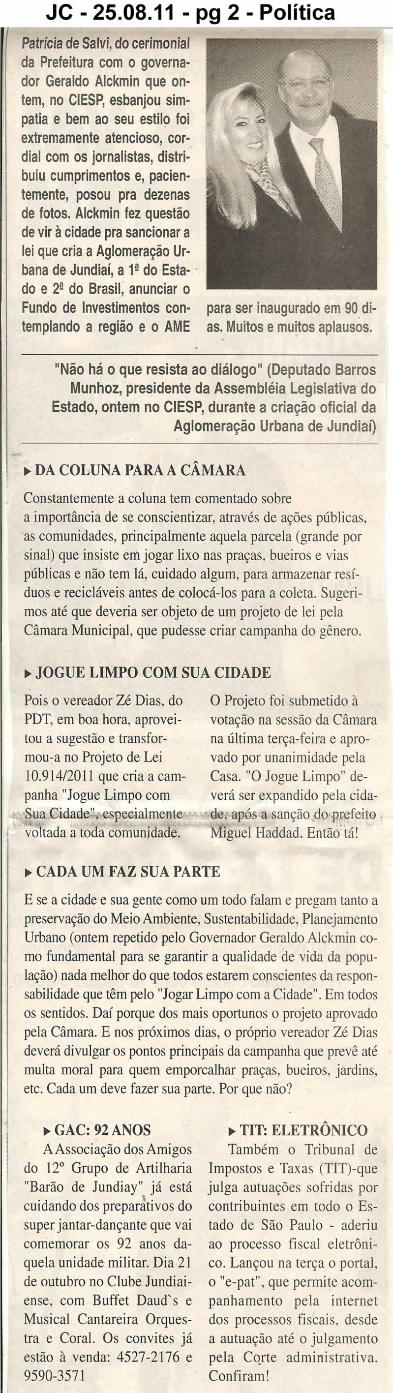 Jornal da Cidade - 25/08/2011