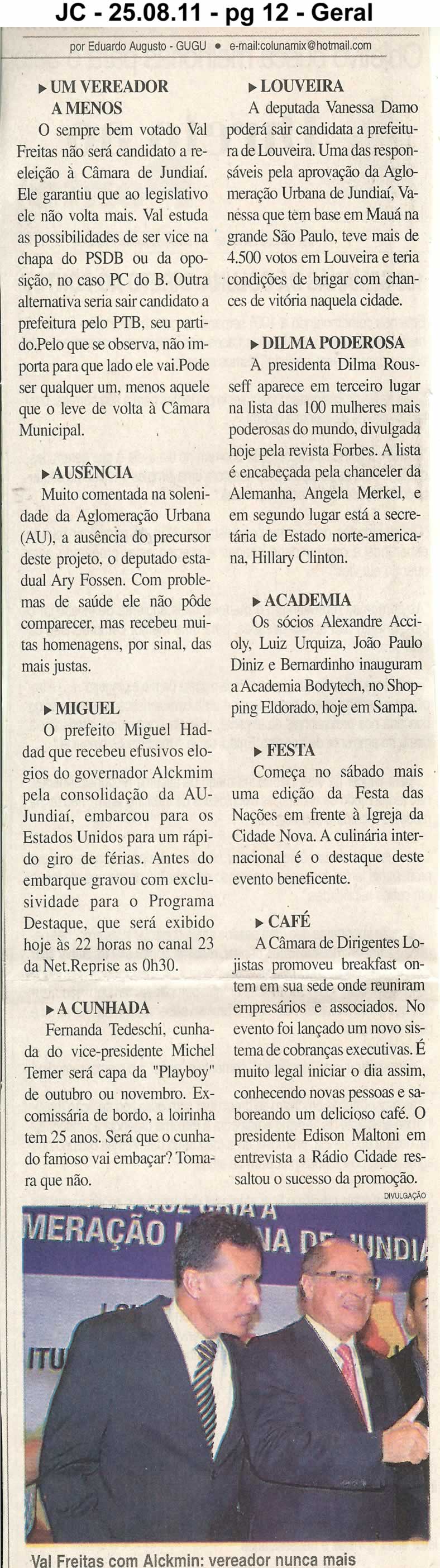 Jornal da Cidade - 25/08/2011