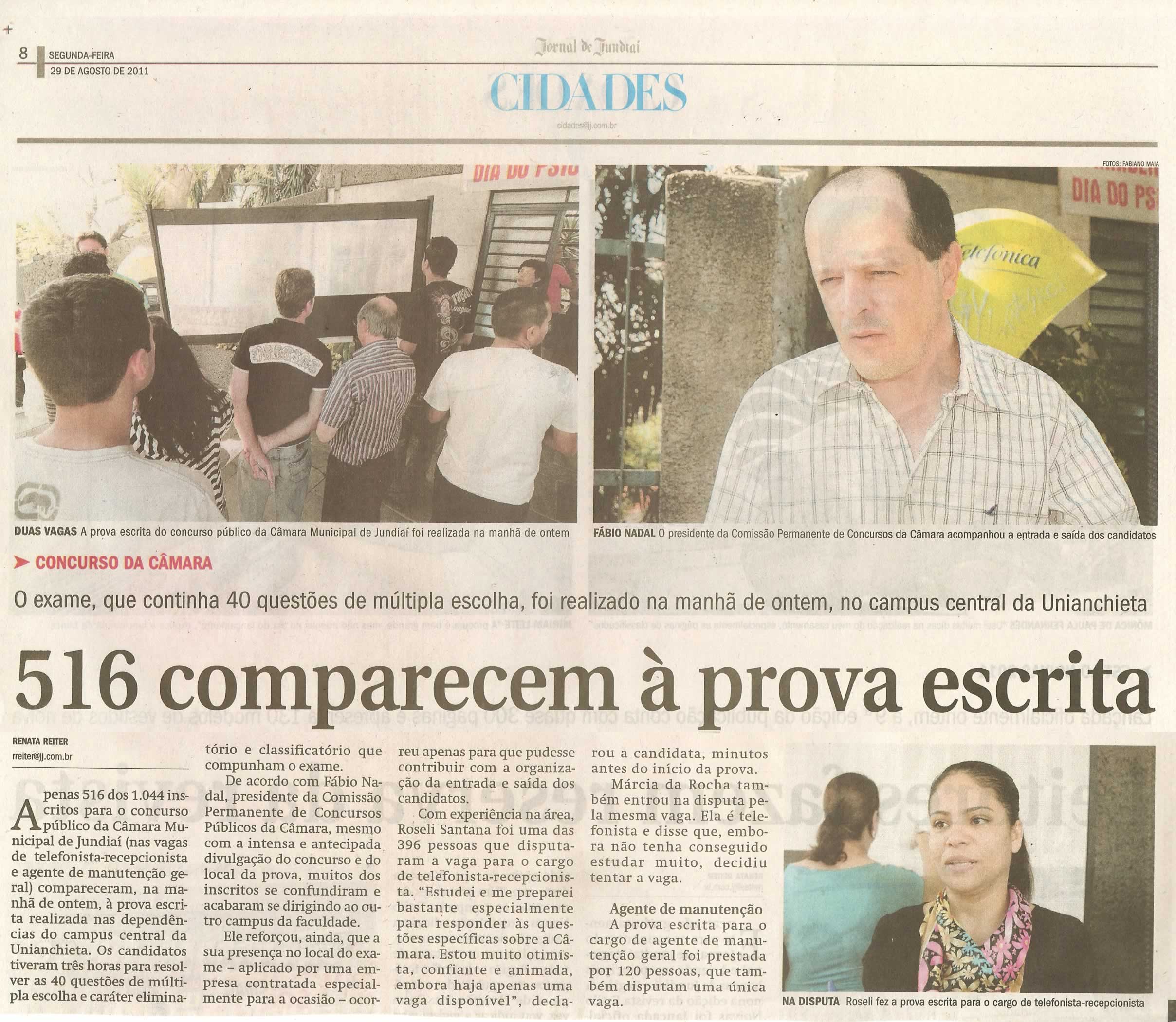 Jornal de Jundiaí - 29/08/2011